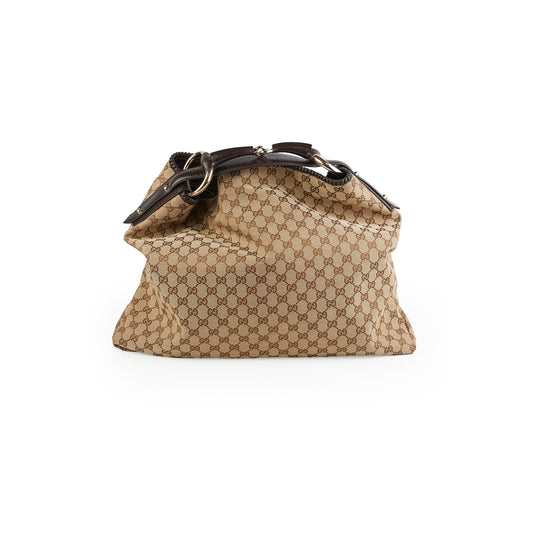 Gucci Hobo Bag Canvas Monogram Tote Bag