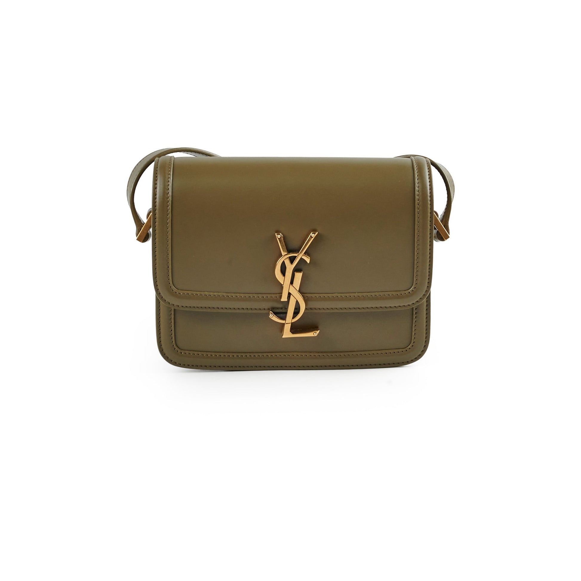YSL Saint Laurent Solferino Satchel Crossbody Olive Khaki Small Satchel Bag