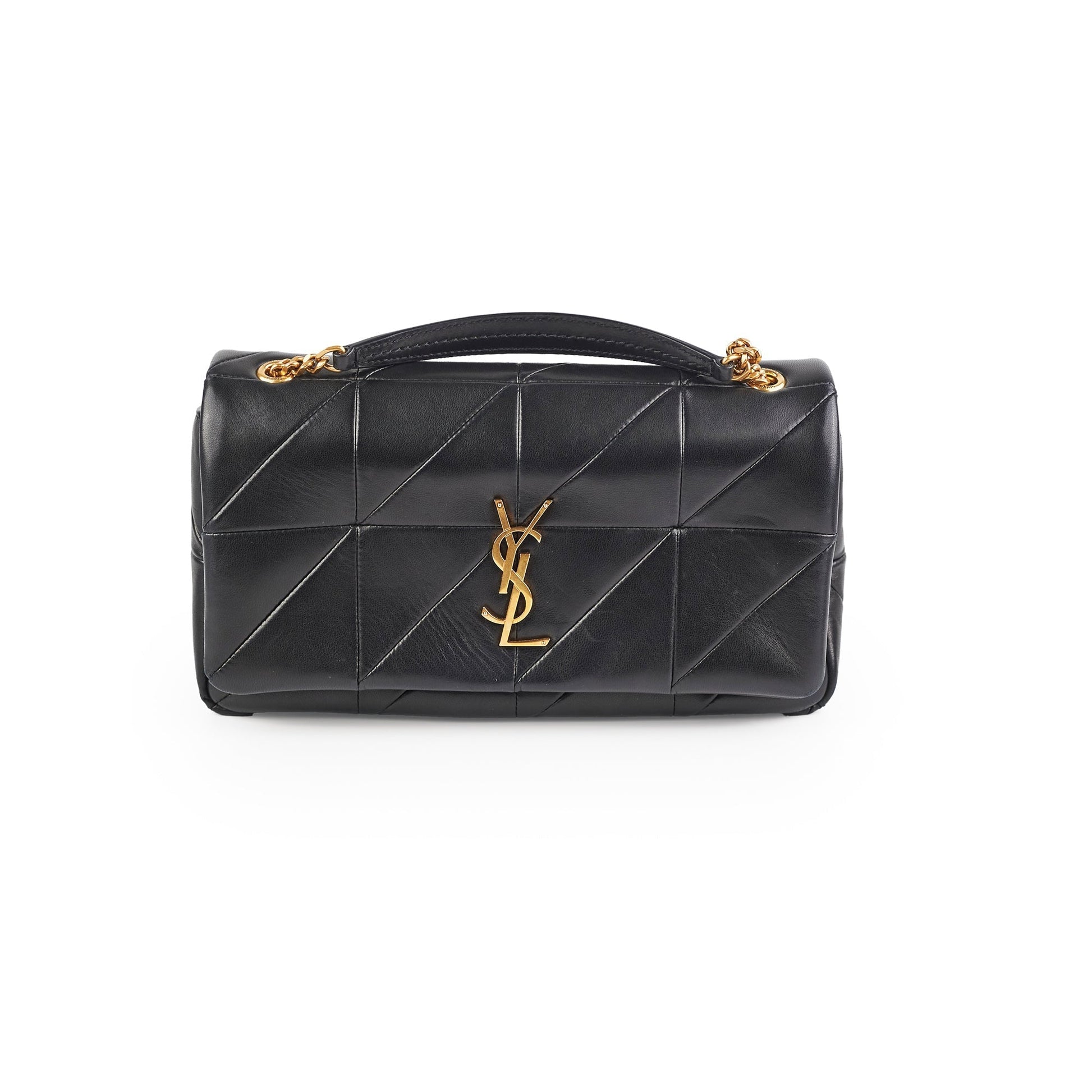 YSL Saint Laurent Patchwork Bag Lambskin Medium Chain Crossbody Bag