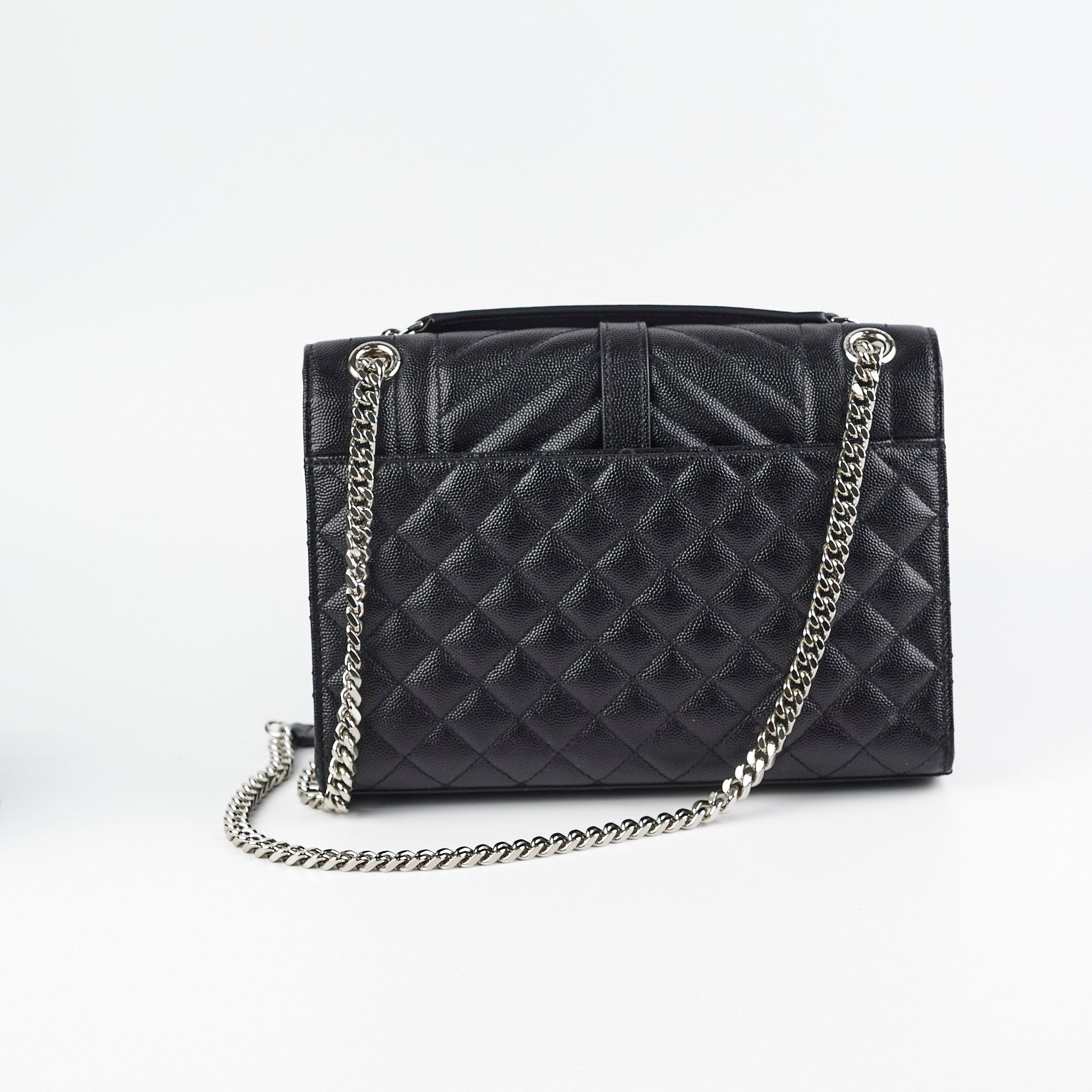 YSL Saint Laurent Envelope Bag Black Medium Crossbody Bag