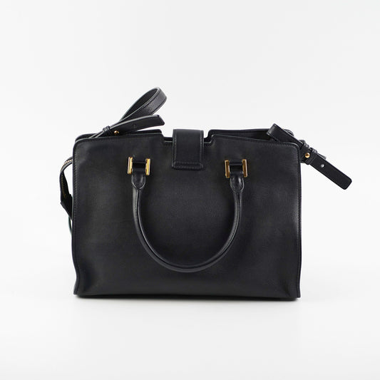 YSL Saint Laurent Cabas Shoulder Bag Black Toy
