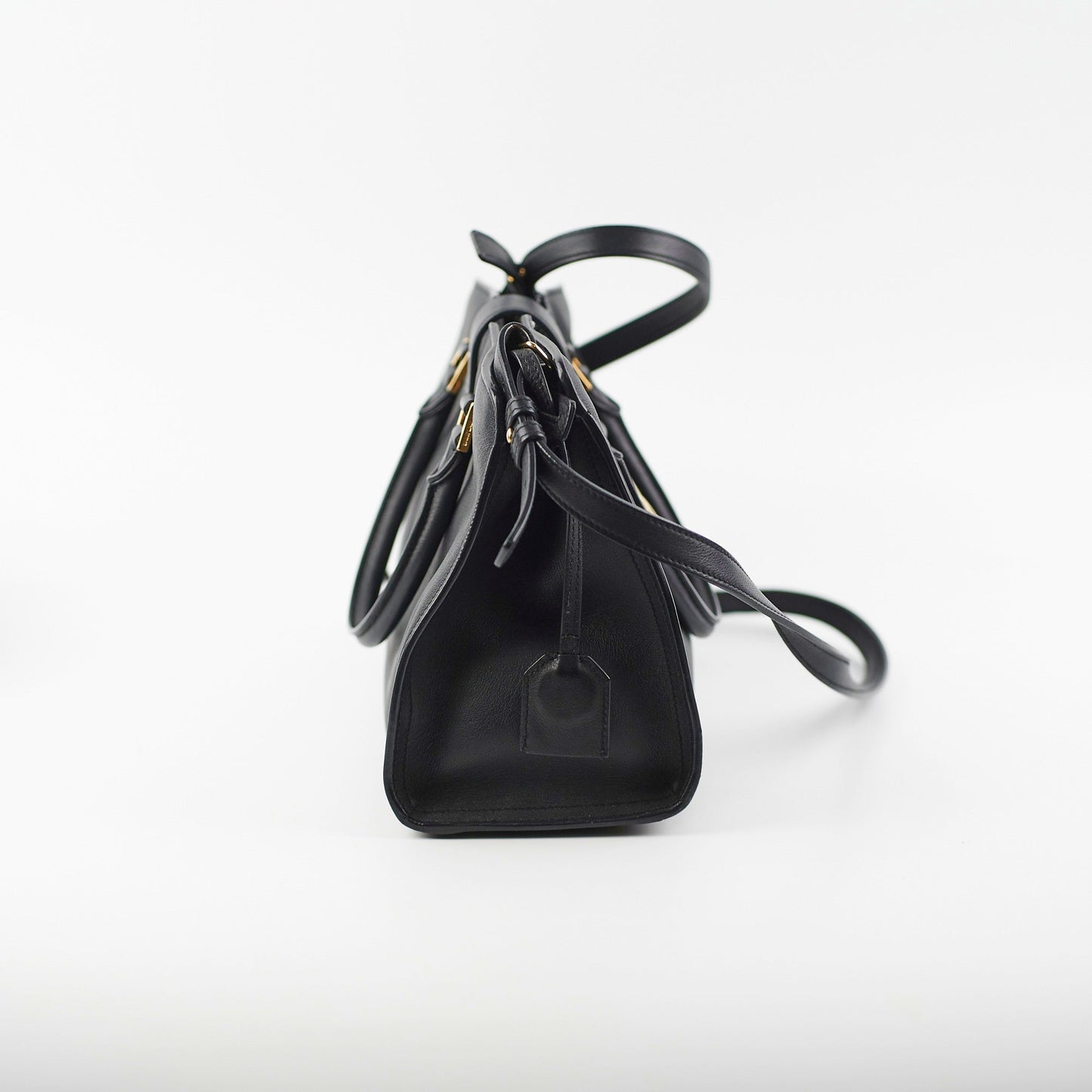 YSL Saint Laurent Cabas Shoulder Bag Black Toy