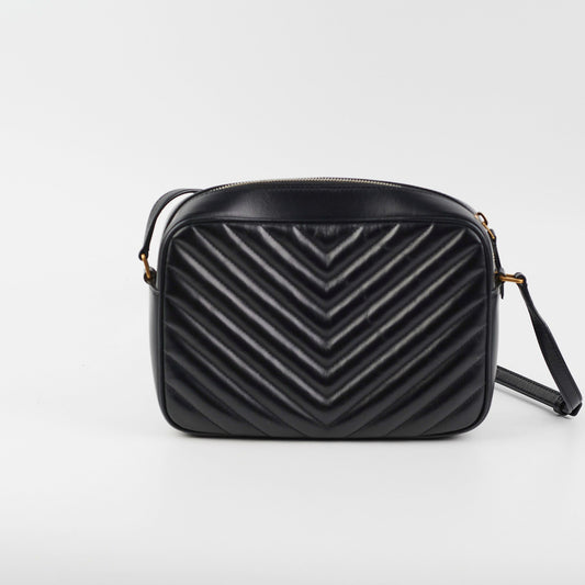 YSL Saint Laurent Lou Camera Bag Black Travel Bag Black Camera Bag