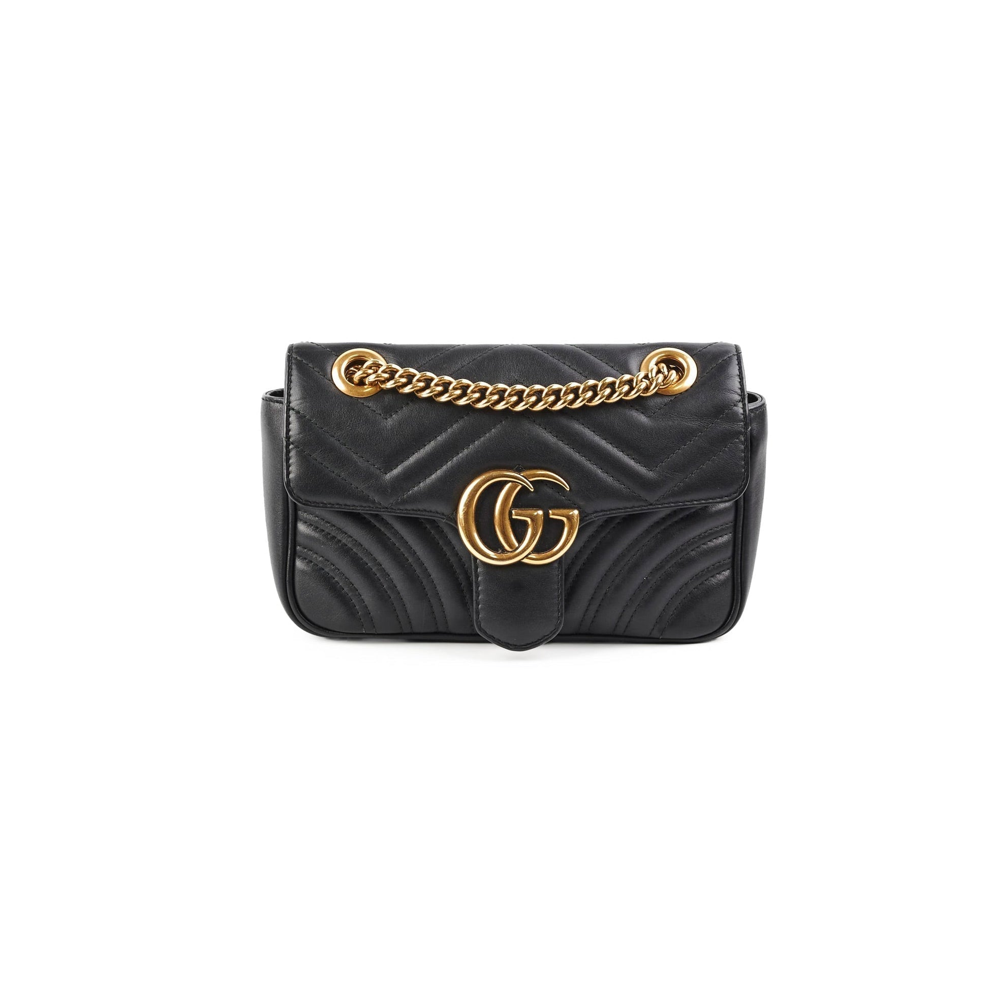 Gucci Marmont Shoulder Bag Black Mini