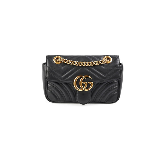 Gucci Marmont Shoulder Bag Black Mini