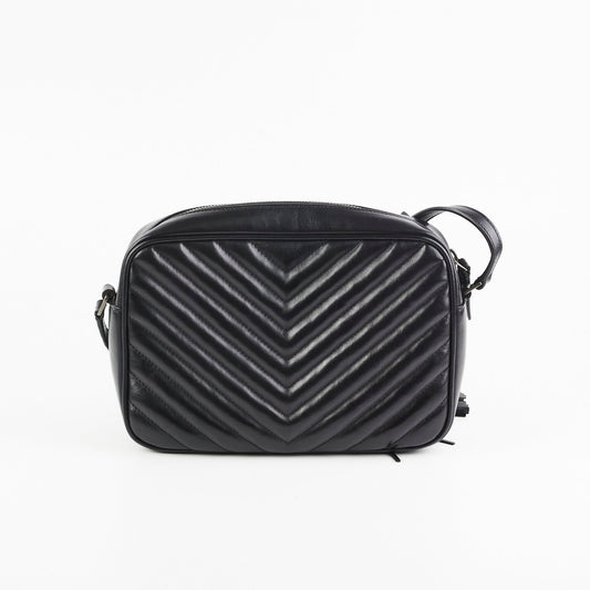 YSL Saint Laurent College Crossbody Bag Black