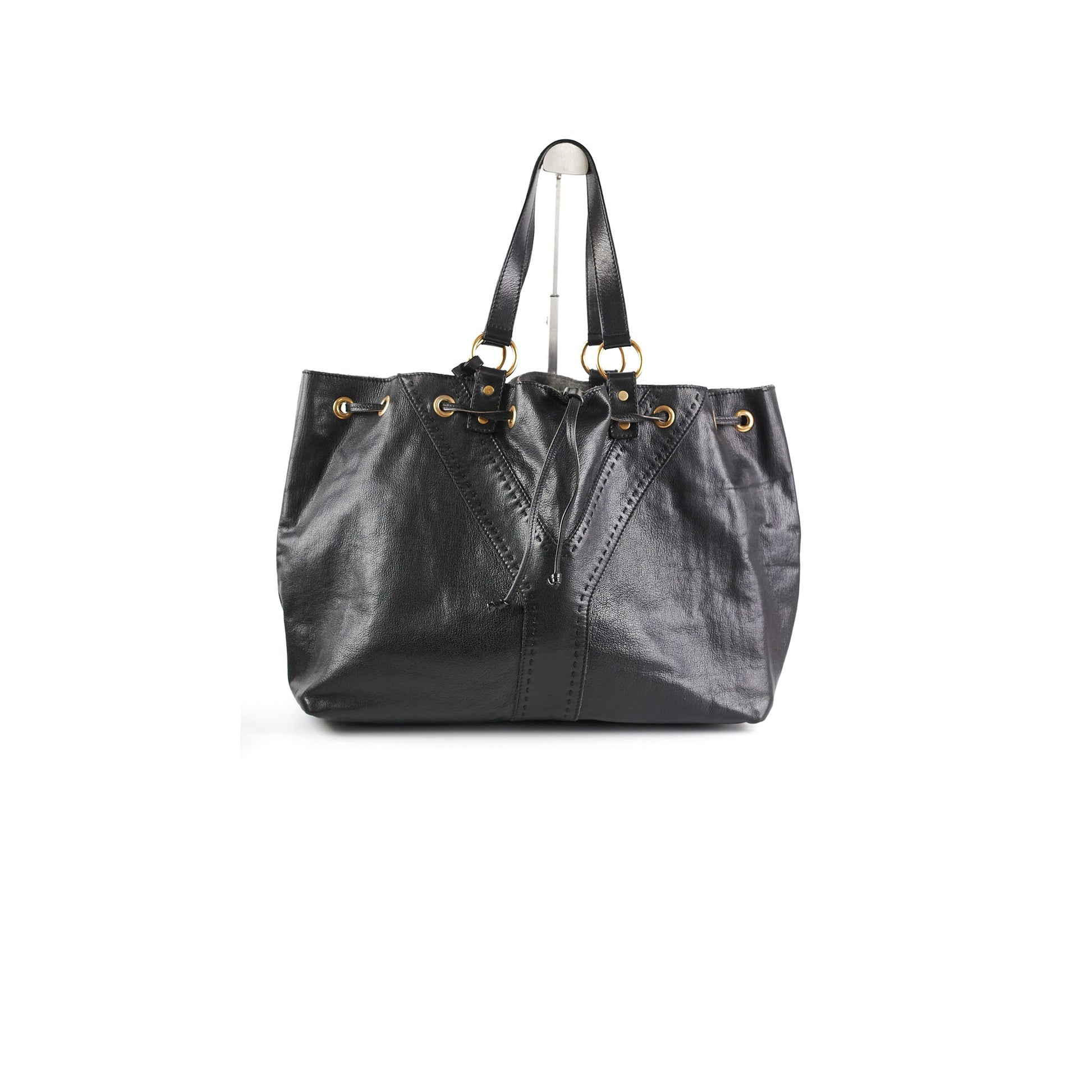 YSL Saint Laurent Reversible Double Sac Tote Black Tote Bag