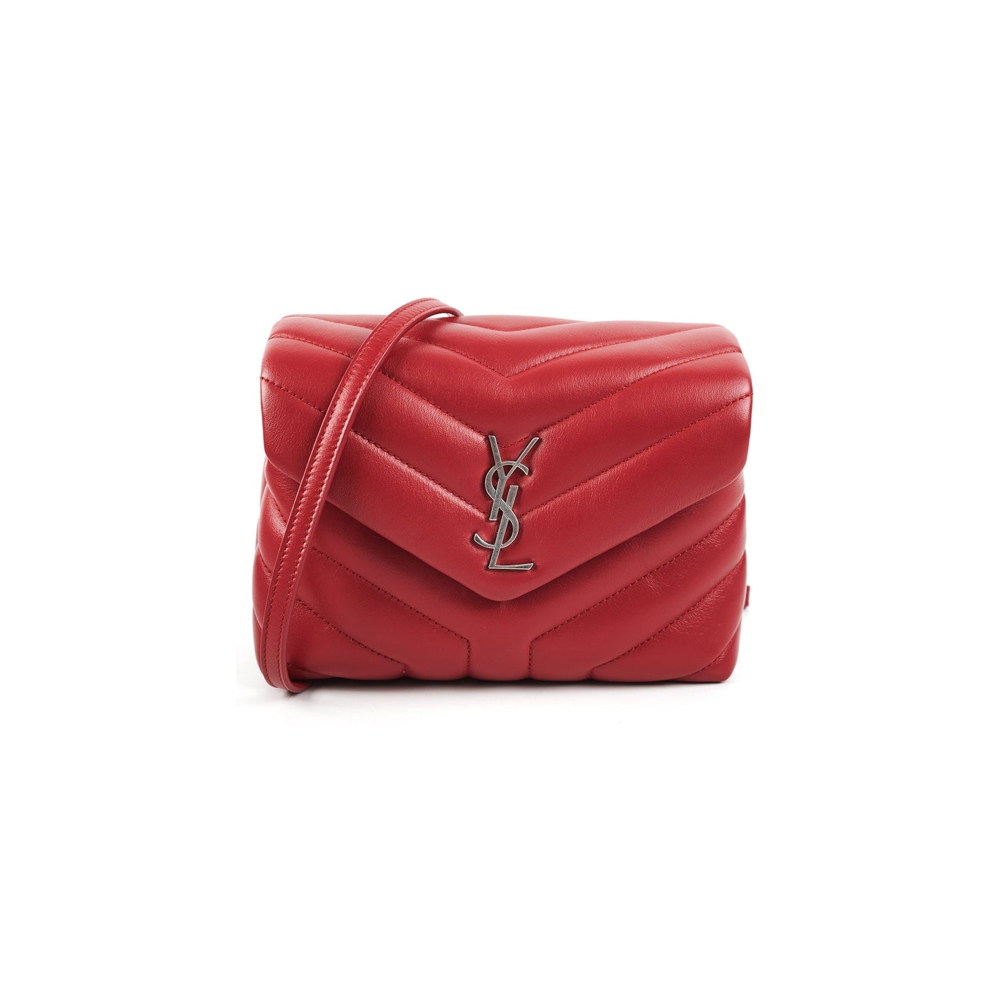YSL Saint Laurent Lou Lou Crossbody Bag Red Toy