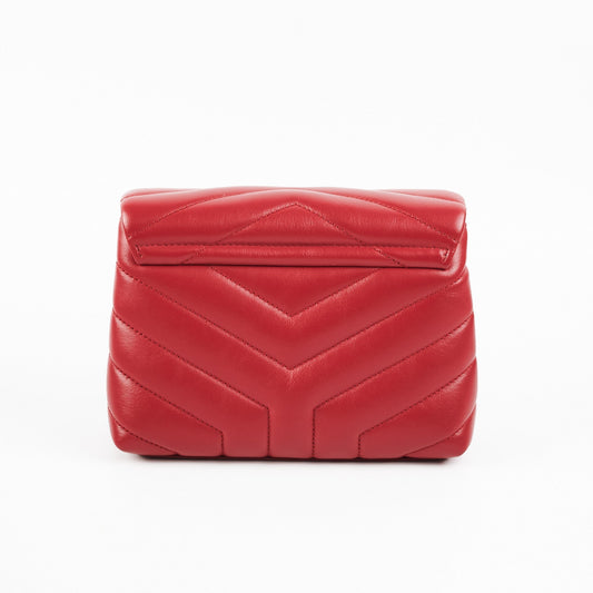 YSL Saint Laurent Lou Lou Crossbody Bag Red Toy