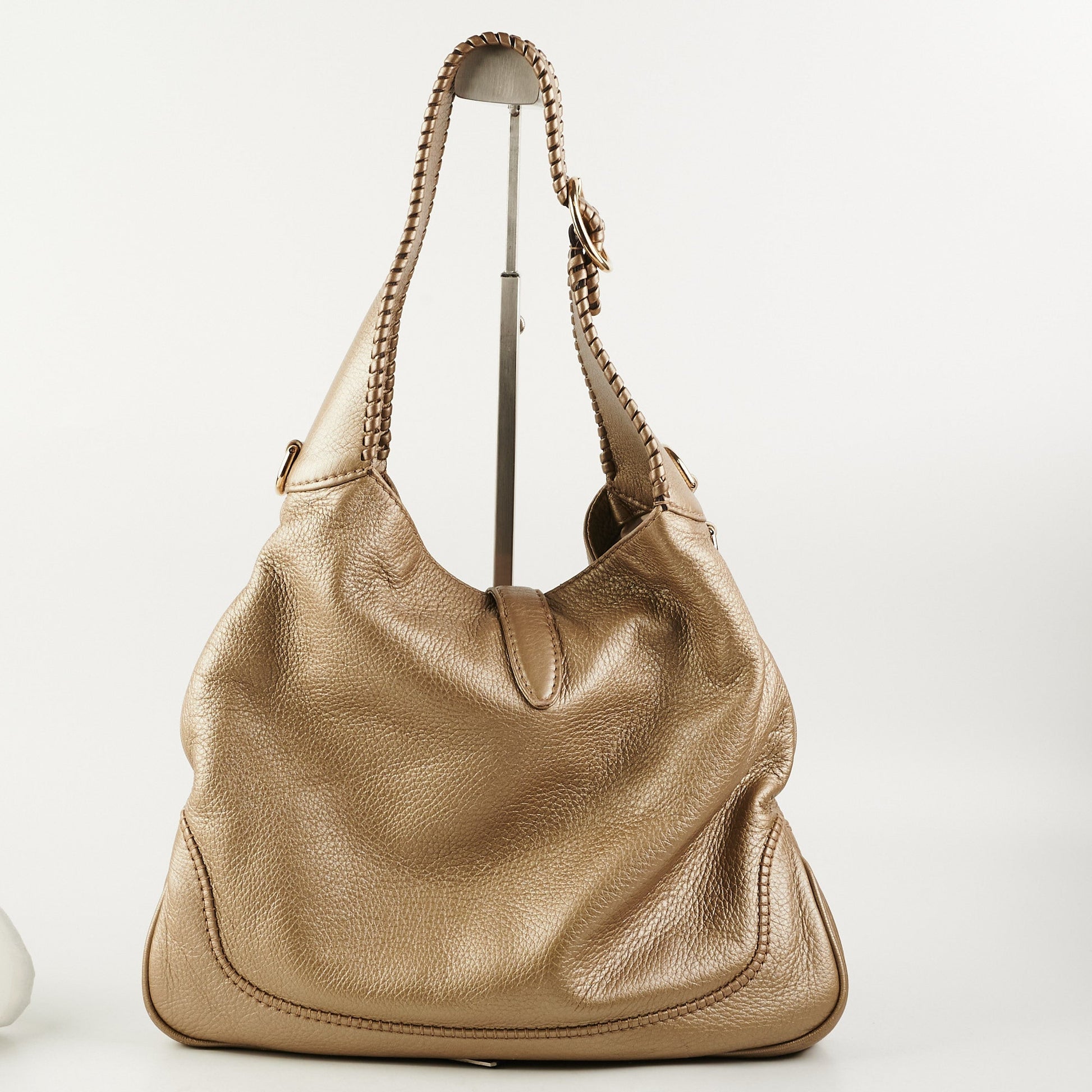 Gucci New Jackie Hobo Light Gold Shoulder Bag