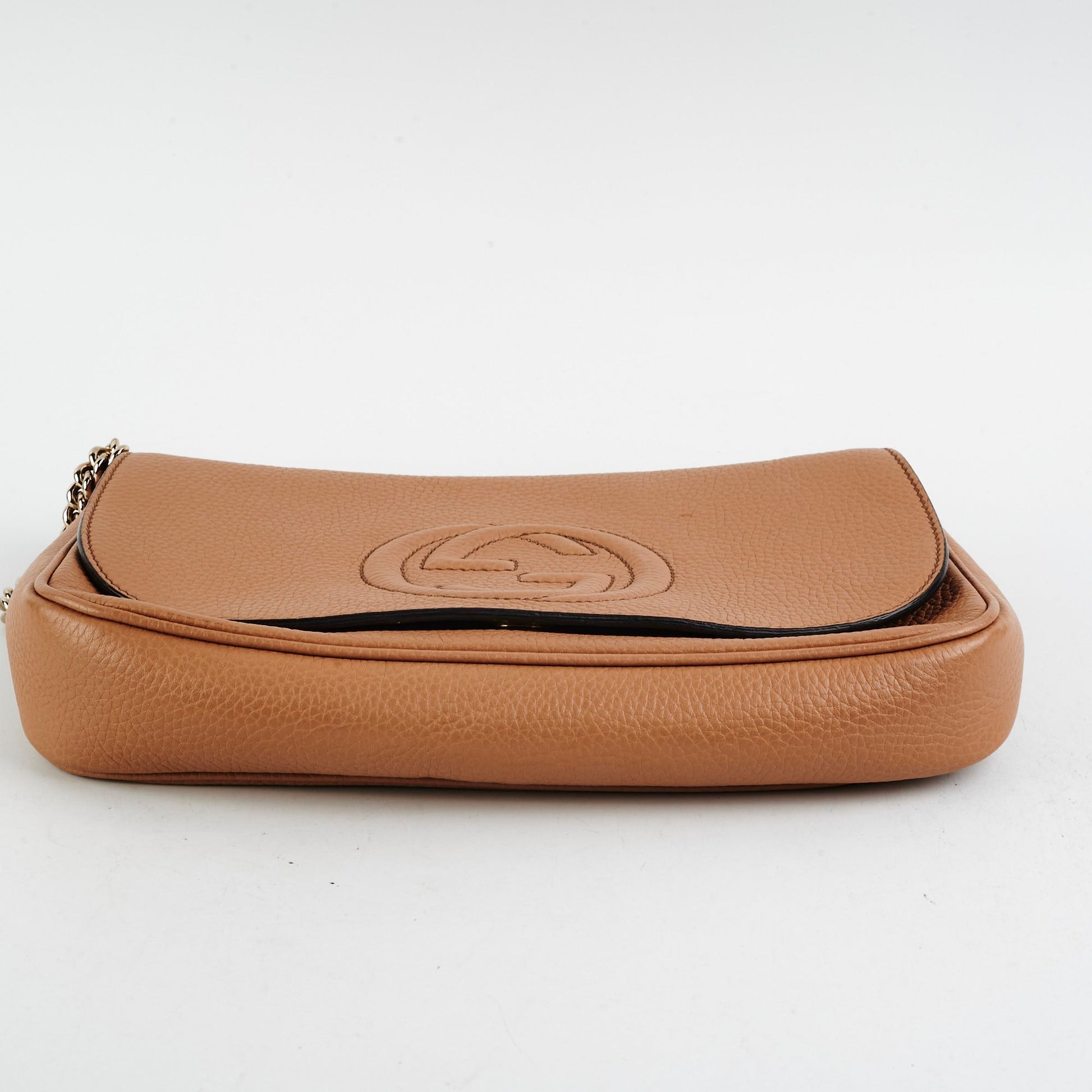 Gucci Soho Swing Bag Beige Chain Crossbody Bag