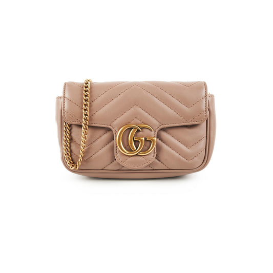Gucci Supermini Marmont Camera Bag Dusty Pink Travel Bag