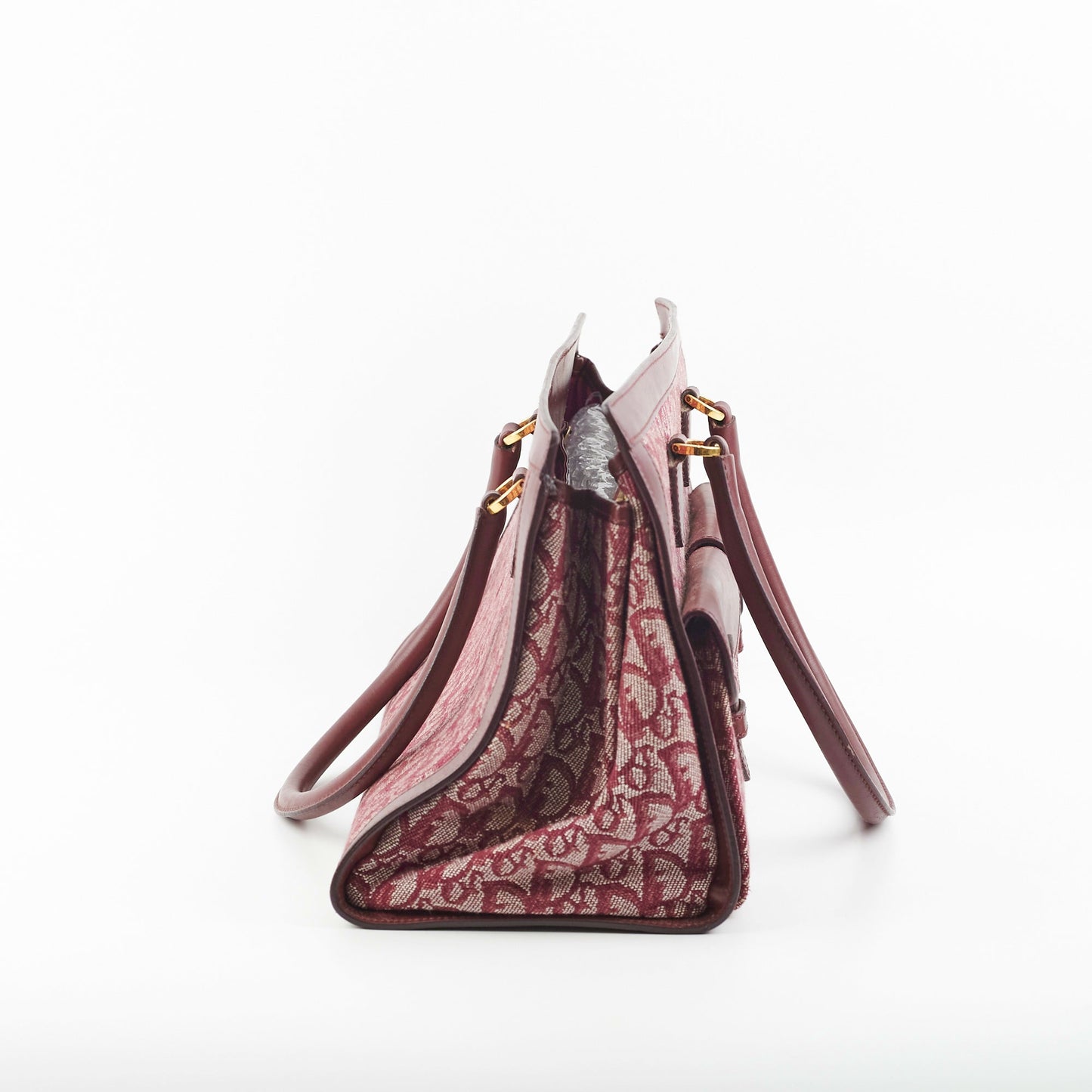 Dior Christian Trotter Tote Bag Bordeaux