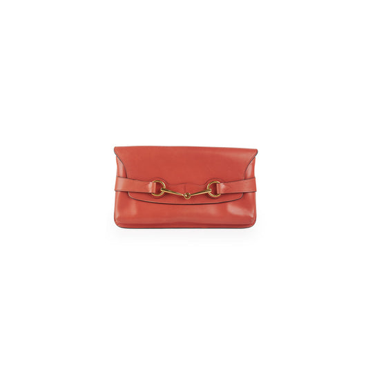 Gucci Horsebit Clutch Coral Pink Clutch Bag