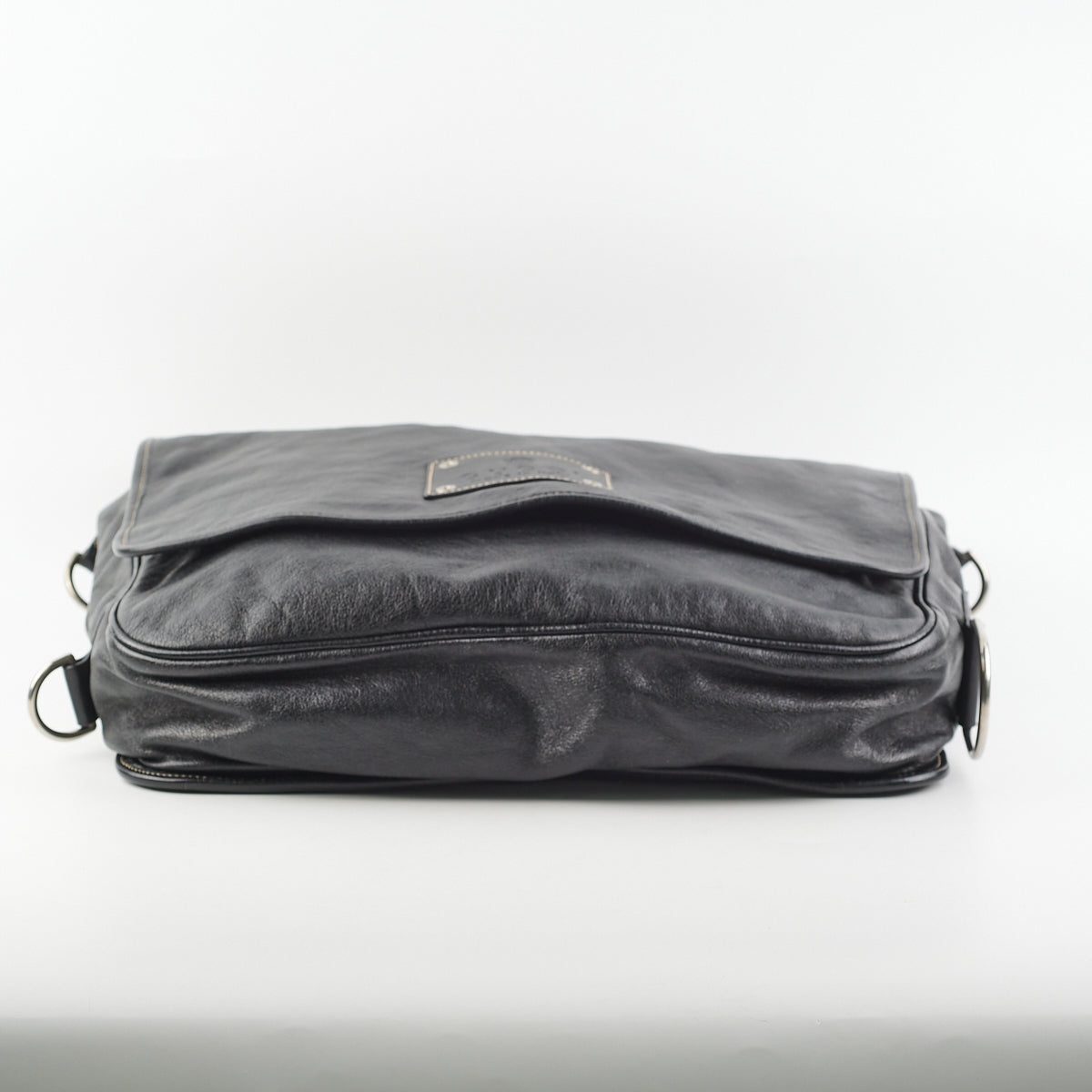 Gucci Crest Messenger Bag Black Chain Travel Bag