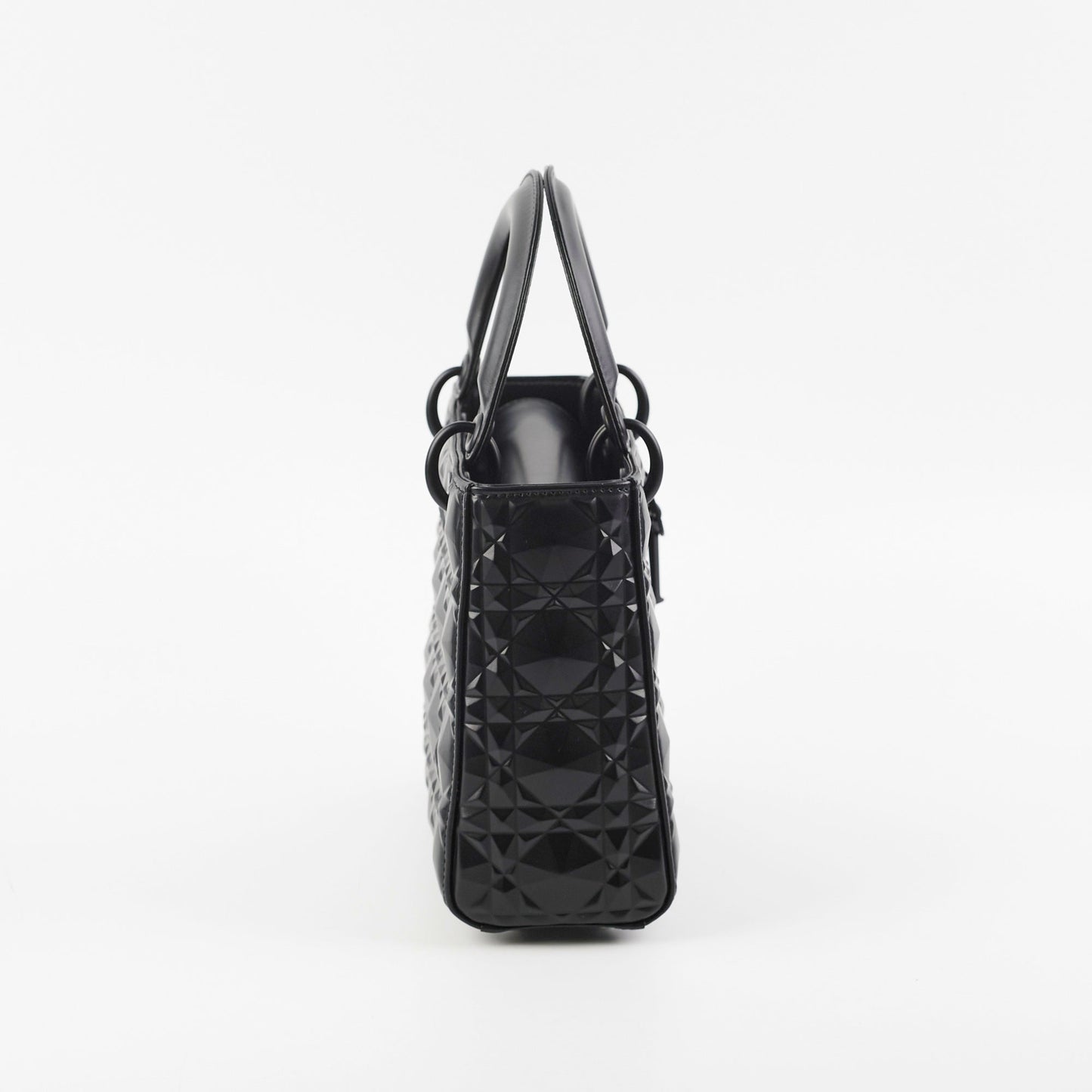 Dior Christian My Abc Lady Calfskin Cannage Bag Black Small Travel Bag