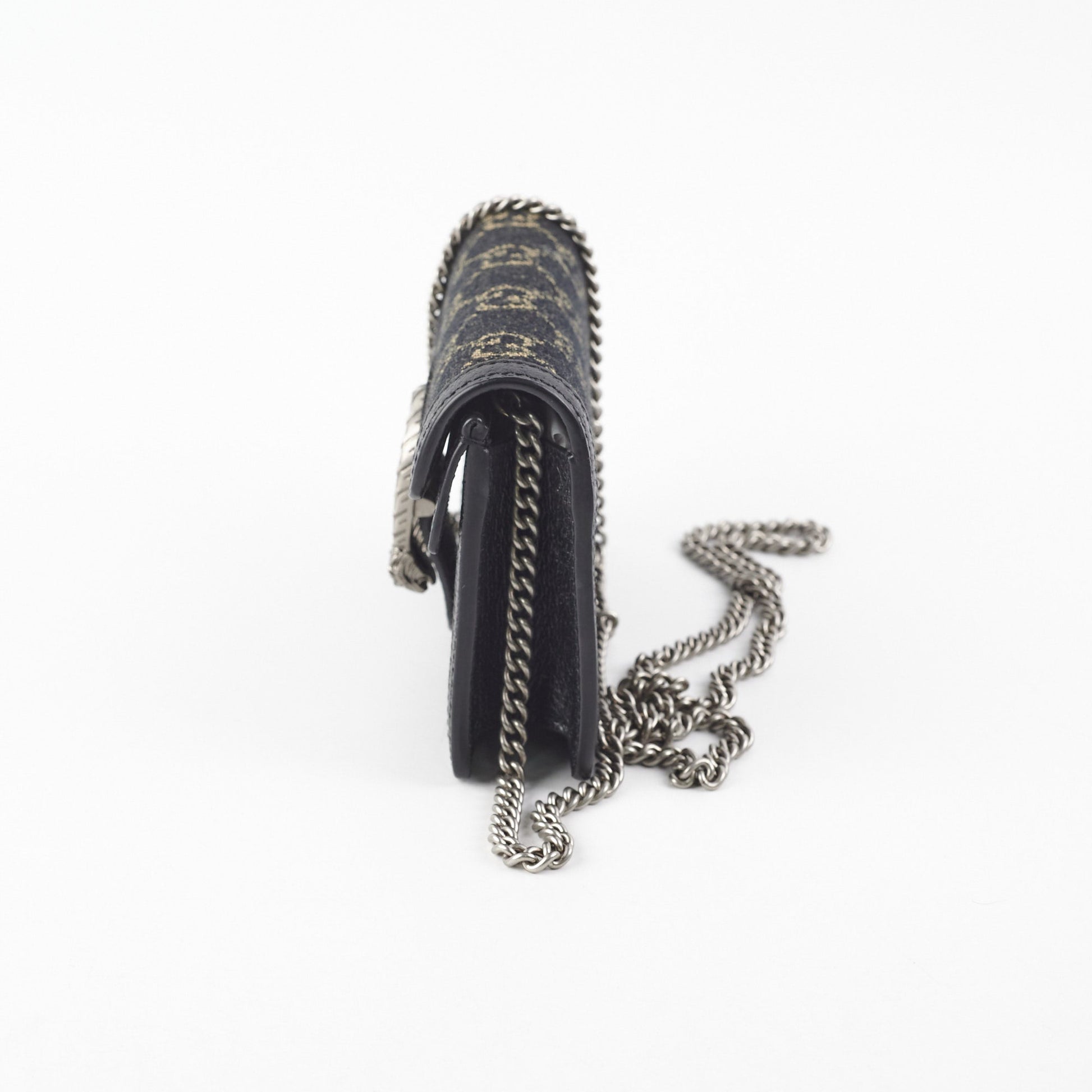 Gucci Dionysus Super Shoulder Bag Black Mini Crossbody Bag