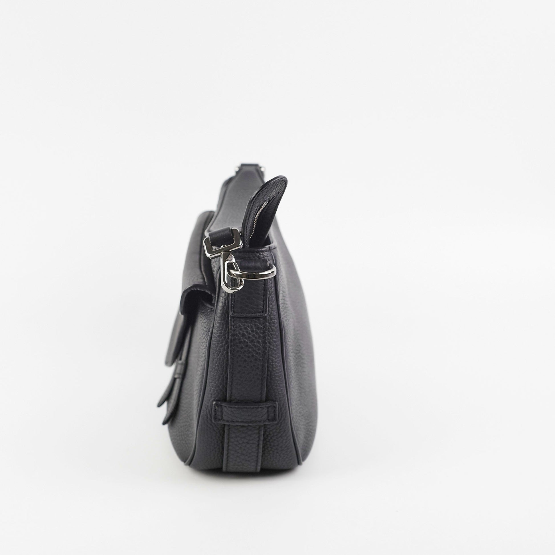 Dior Christian Soft Saddle Grained Calfskin Bag Black Mini Travel Bag