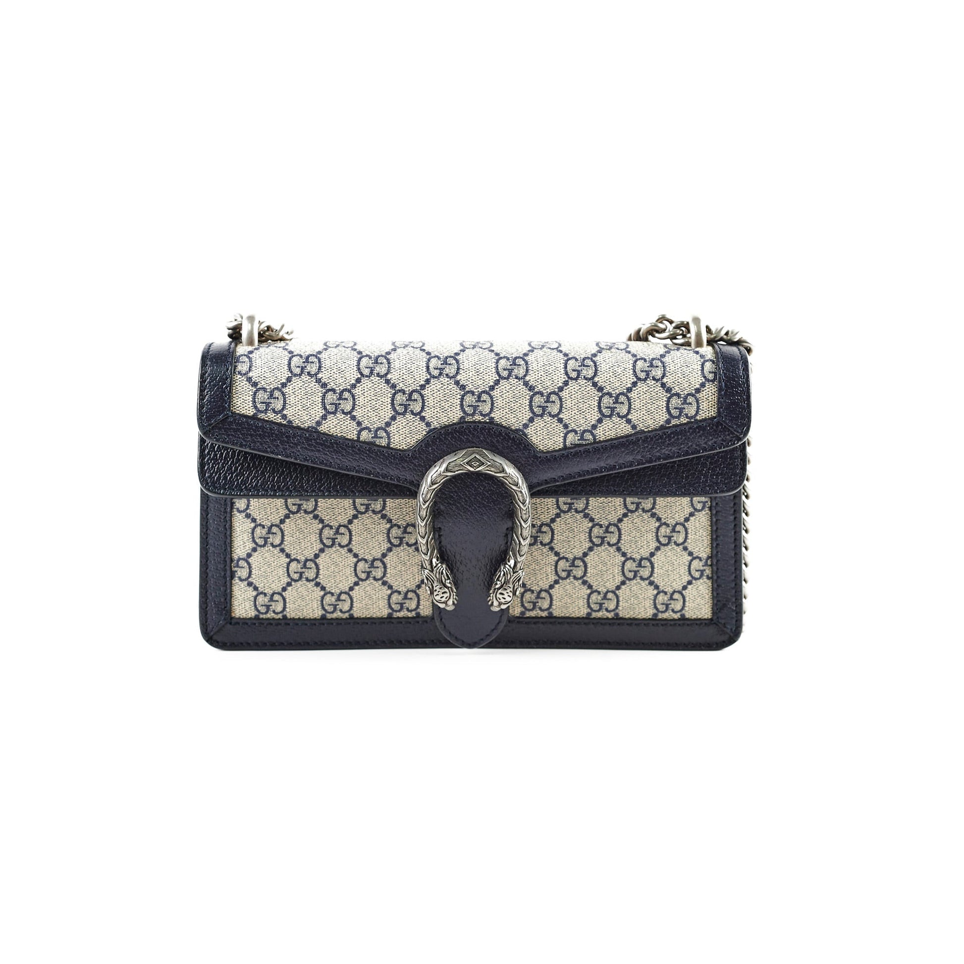 Gucci Dionysus Navy Shoulder Bag Monogram Small