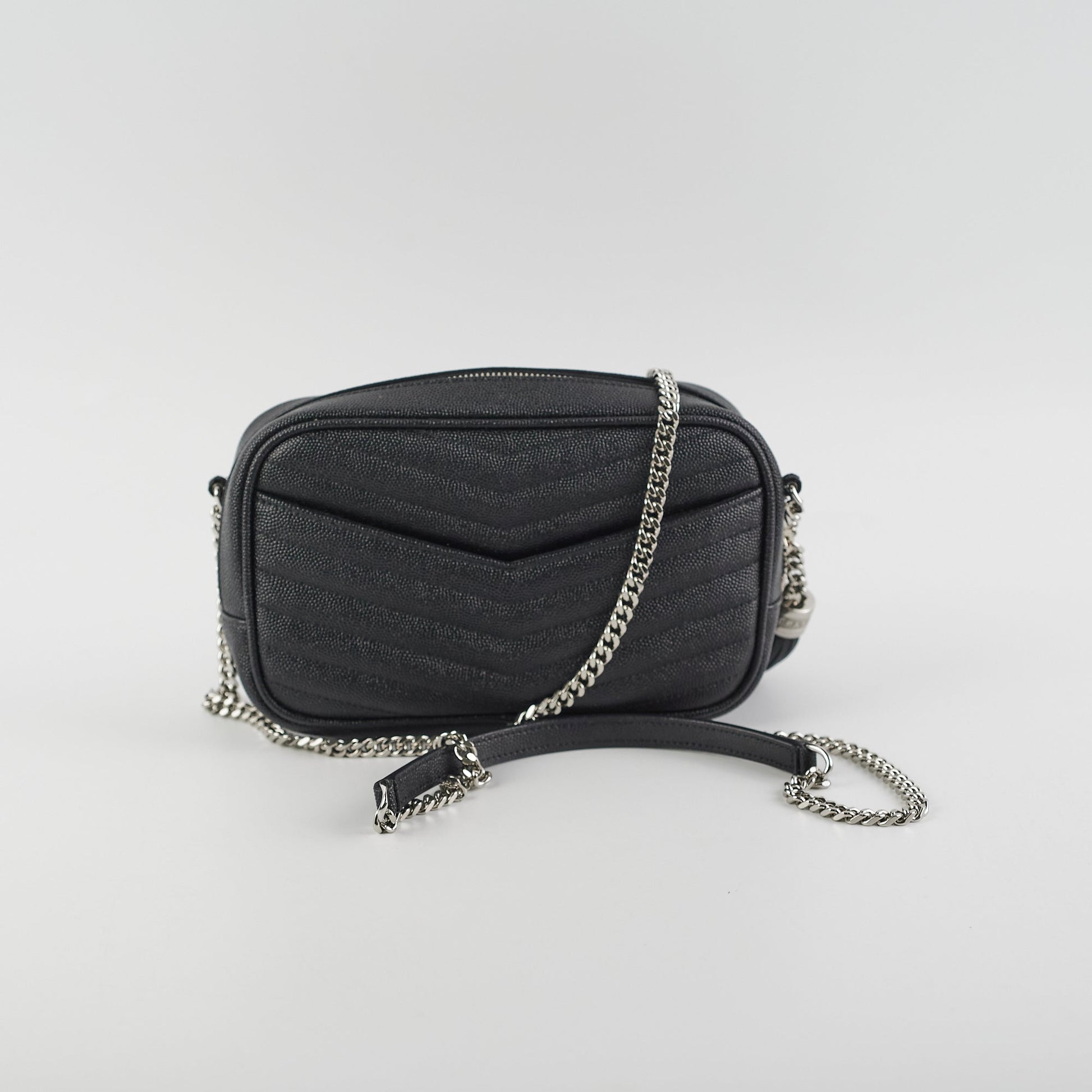 YSL Saint Laurent Lou Camera Crossbody Bag Black Mini Black Crossbody Bag