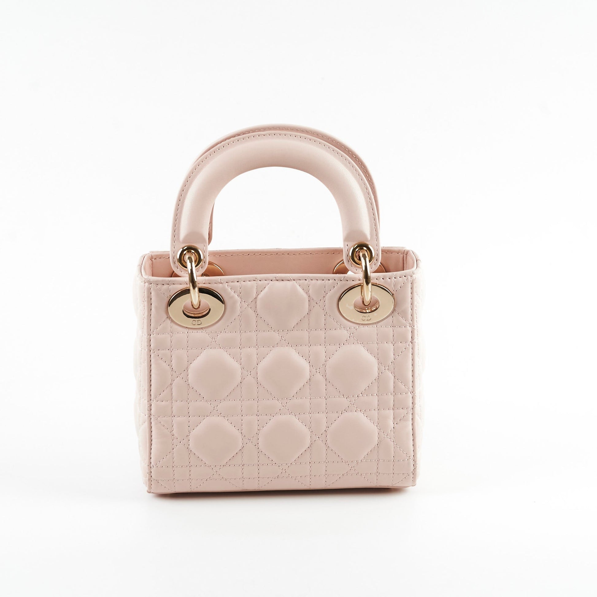 Dior Christian Lady Hold Crossbody Bag Pink Mini