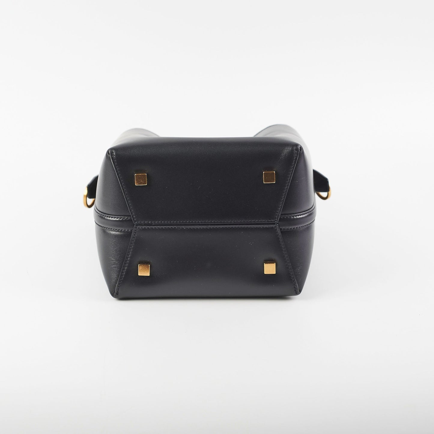 YSL Saint Laurent 17377 Saint Laurent 37 Small Black Bucket Bag