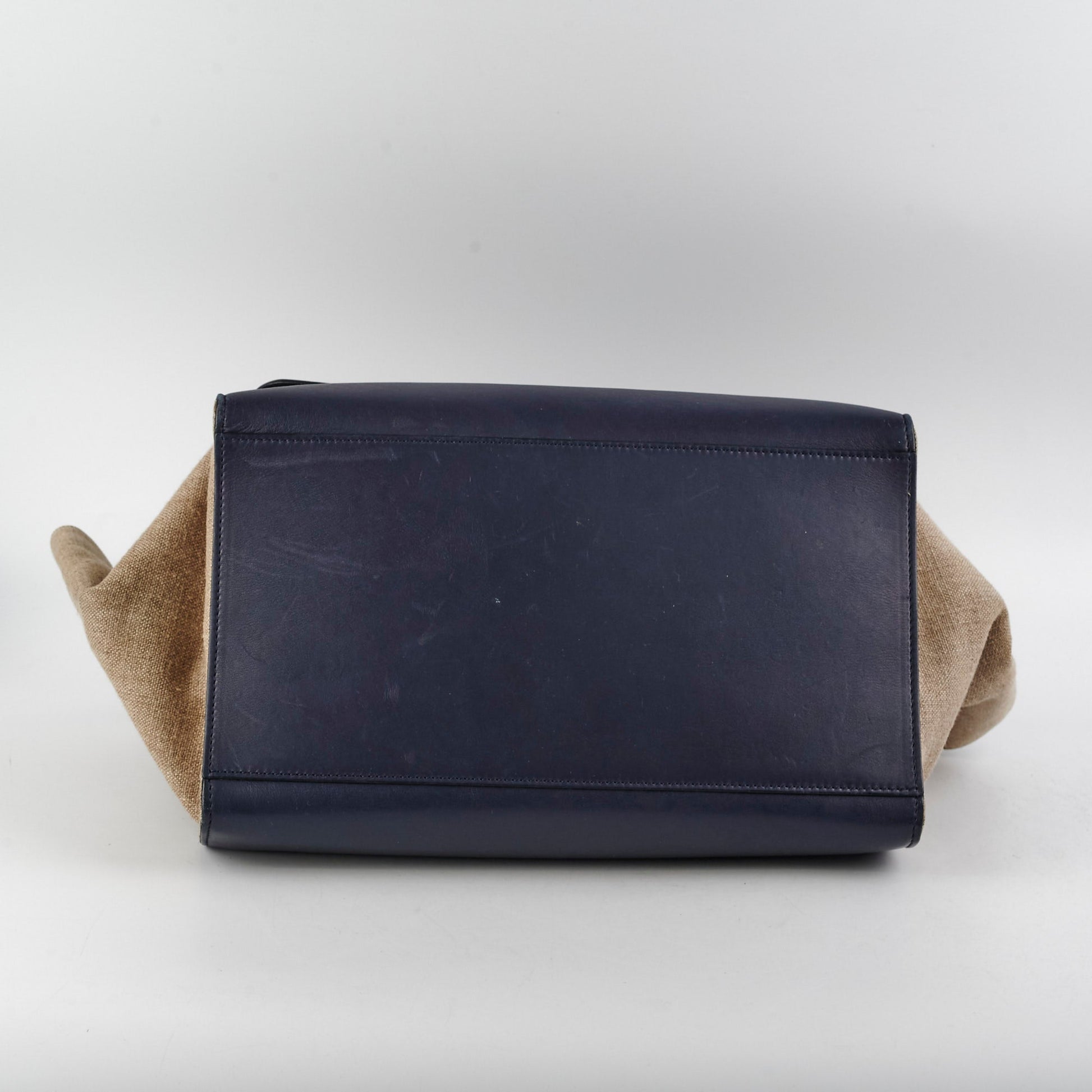 Luxury Trapeze Navy Handbag Black Medium Travel Bag