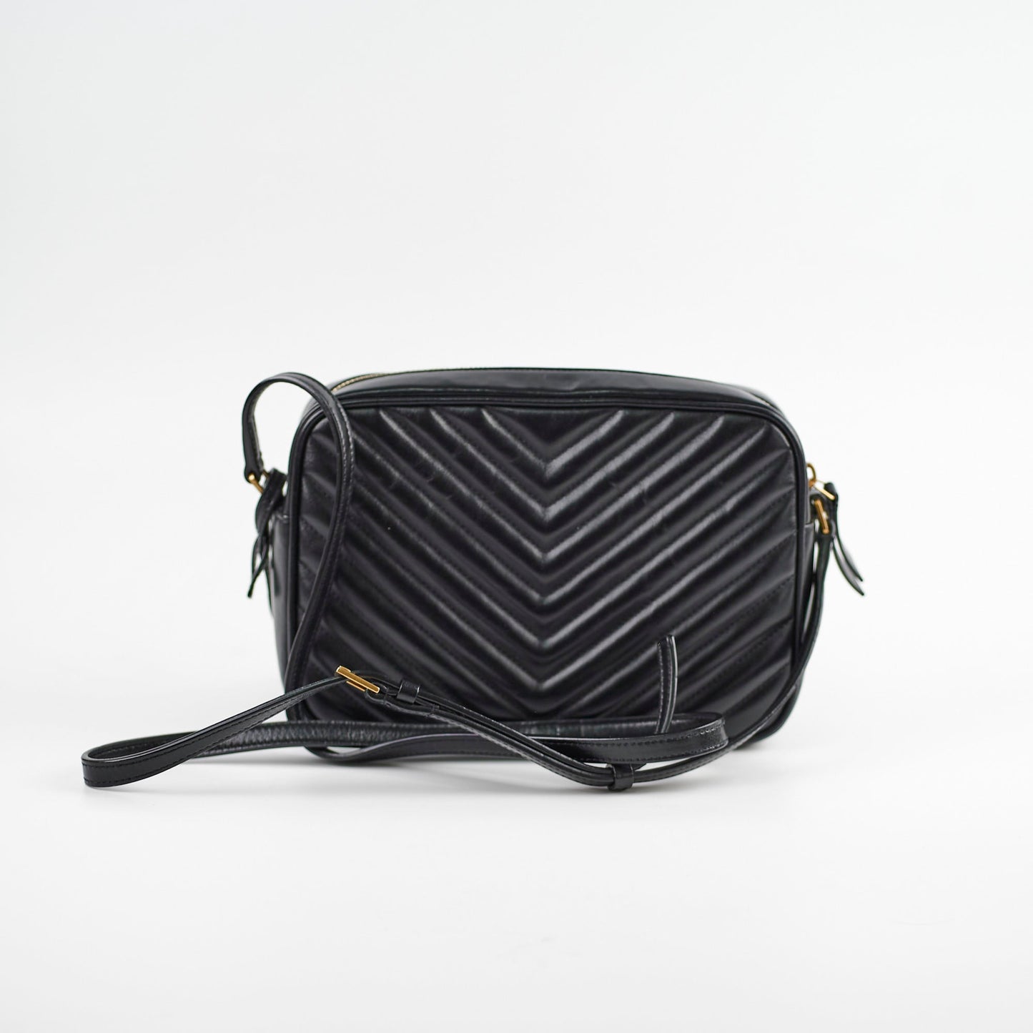 YSL Saint Laurent Lou Camera Crossbody Bag Black