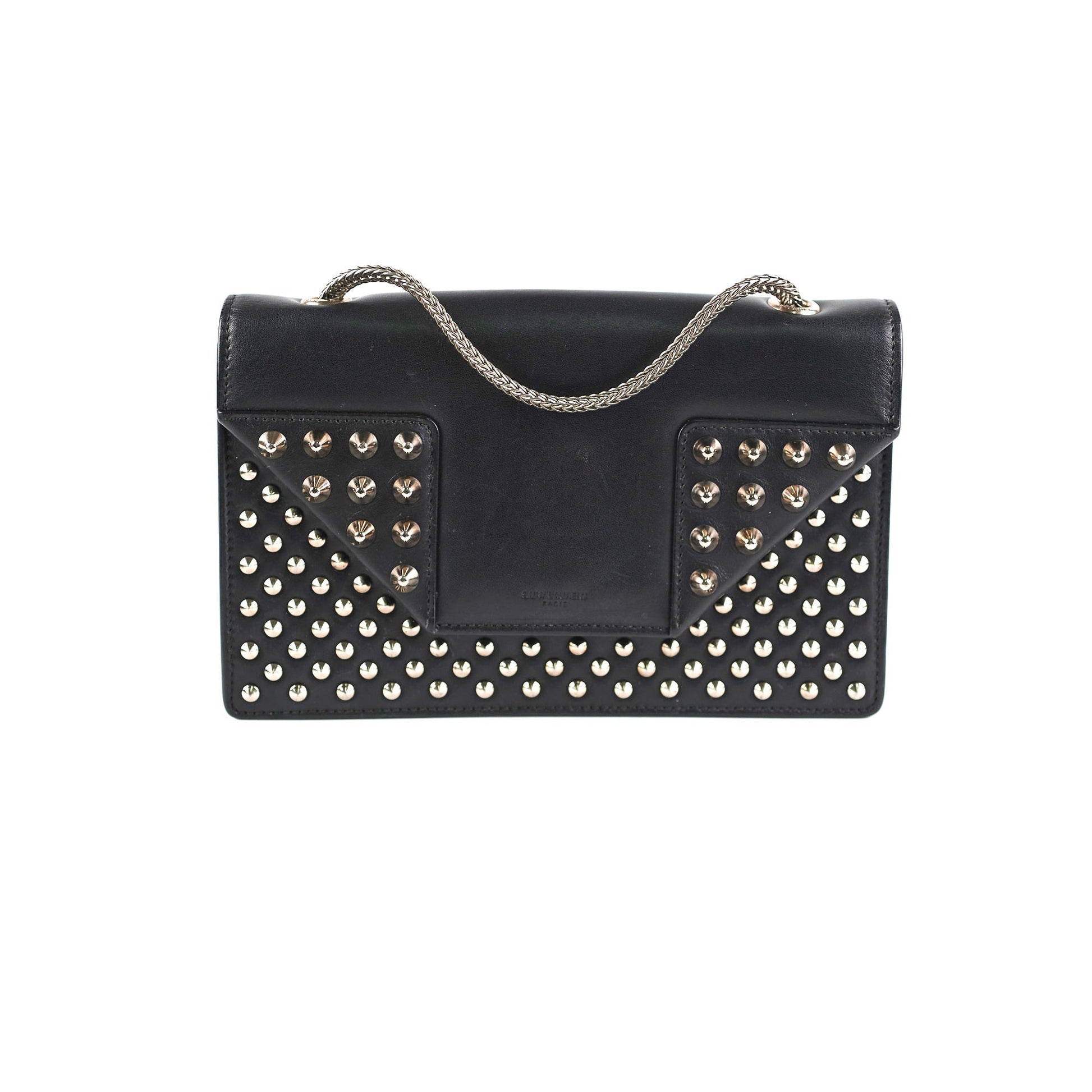 YSL Saint Laurent Studded Crossbody Bag Black