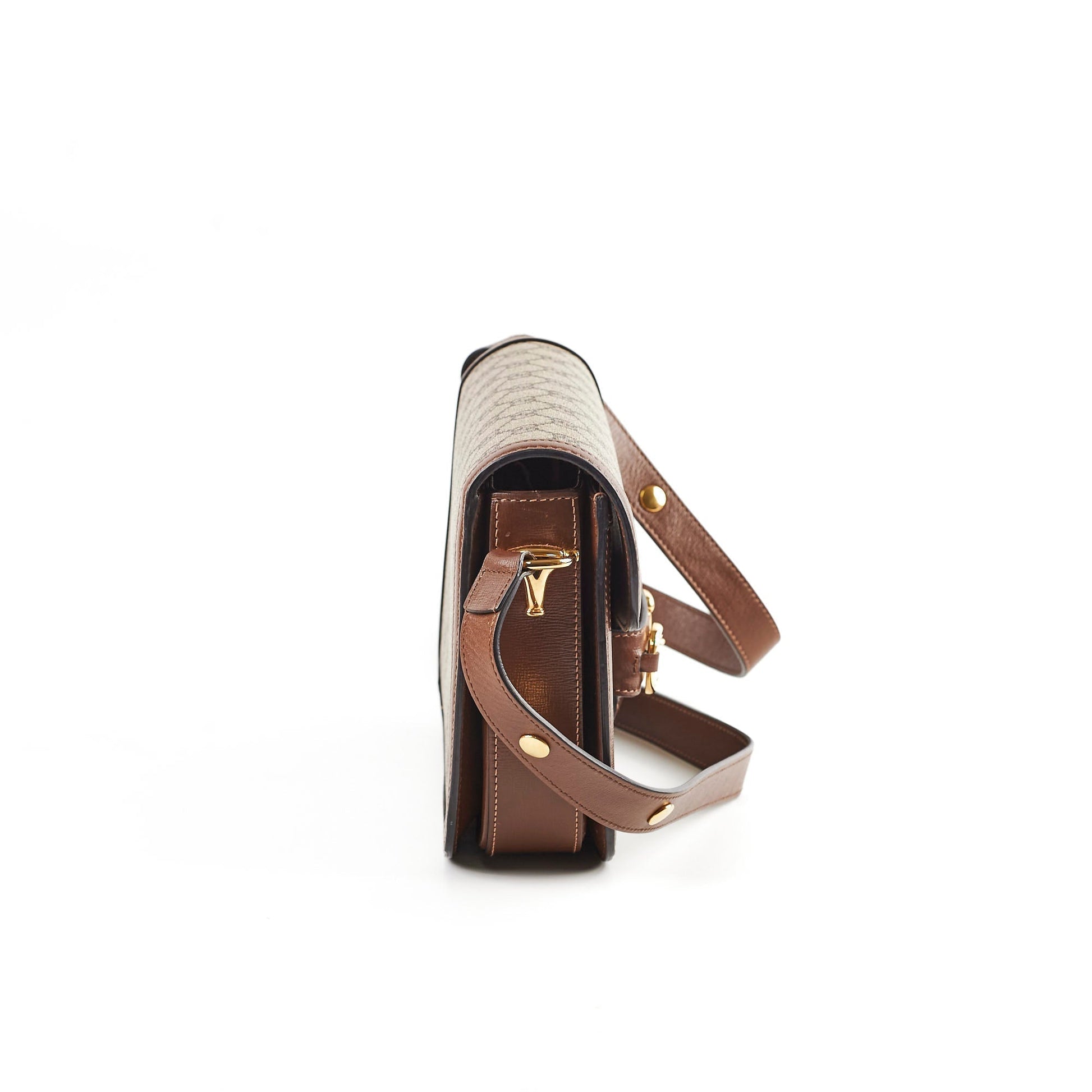 Gucci Horsebit Crossbody Bag Monogram Small