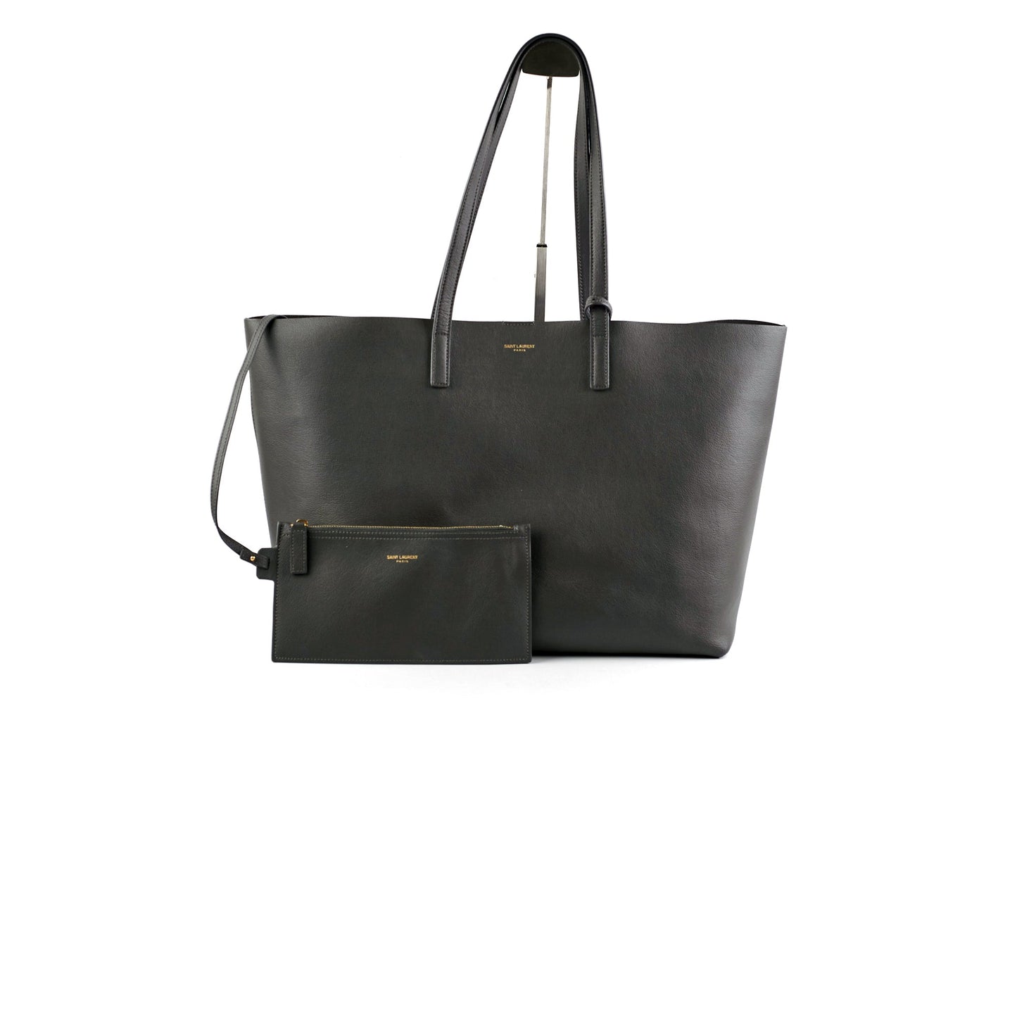 YSL Saint Laurent East West Tote Grey Gray Tote Bag