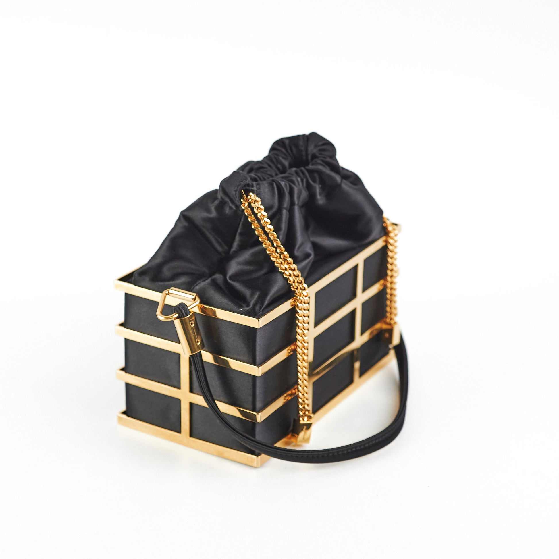 YSL Saint Laurent Cage Minaudiere Bag Clutch Bag