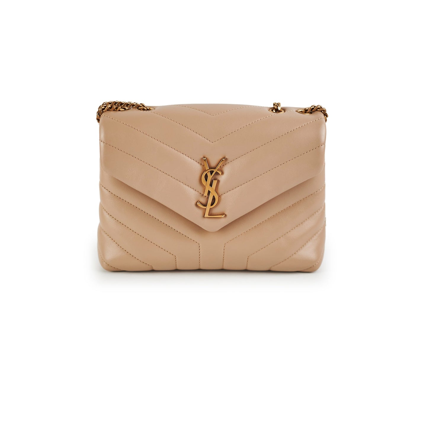 YSL Saint Laurent Lou Lou Crossbody Bag Beige Small 2
