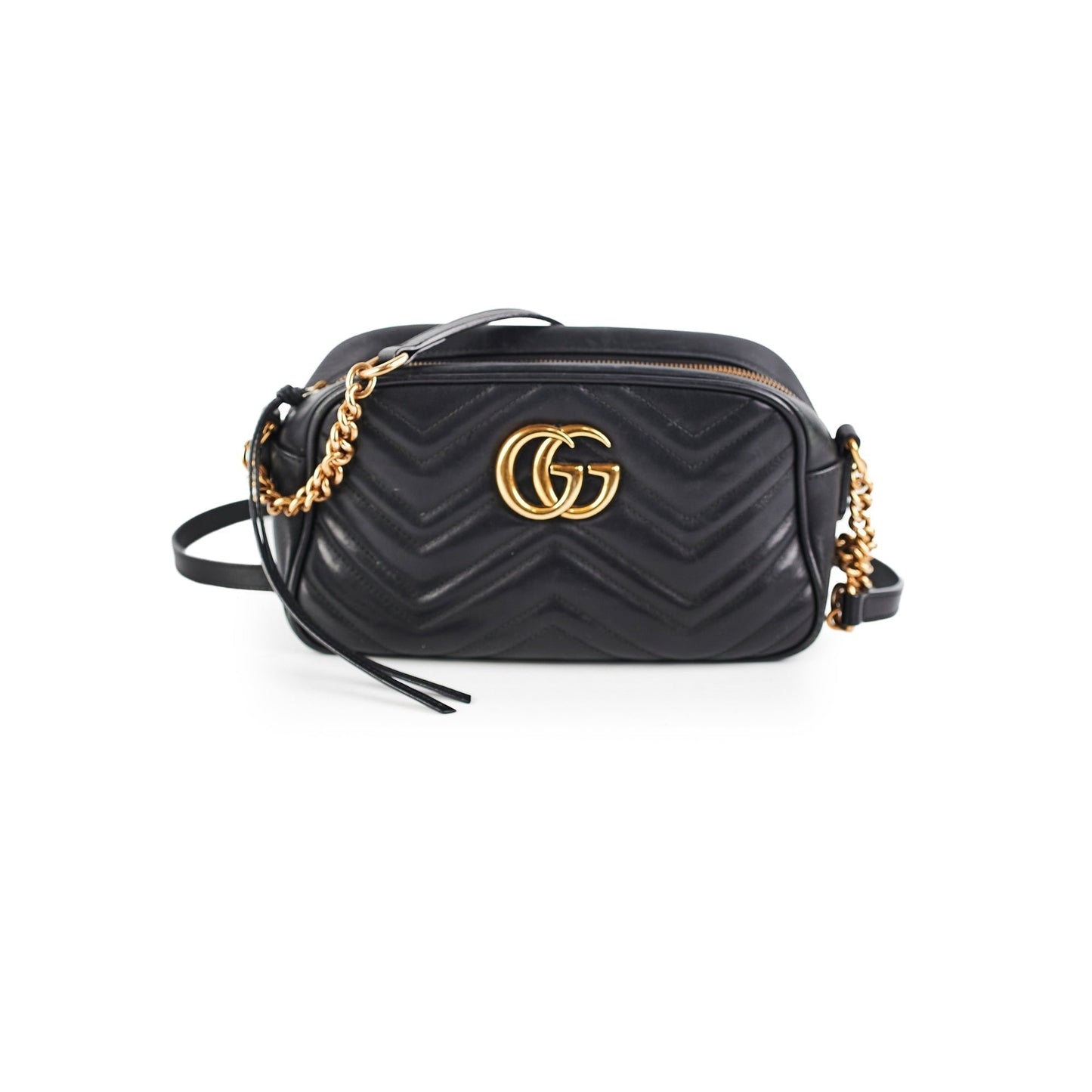 Gucci Marmont Camera Bag Blk Small Crossbody Bag