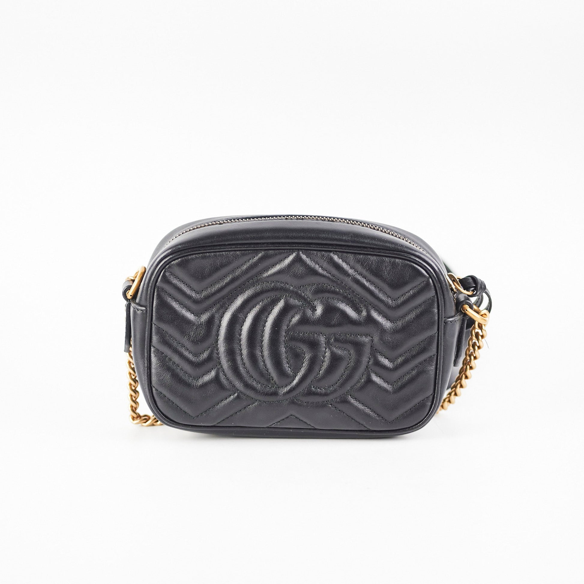 Gucci Marmont Camera Bag Black Mini Crossbody Bag Camera Bag