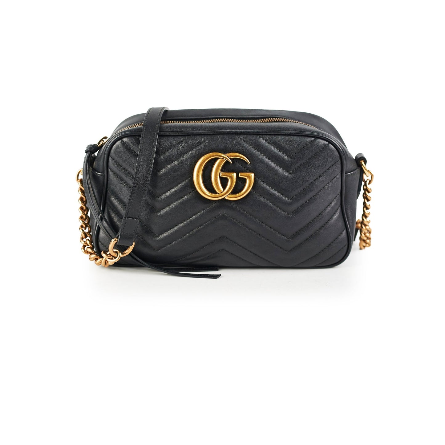 Gucci Marmont Crossbody Bag Black Small Marmont Black