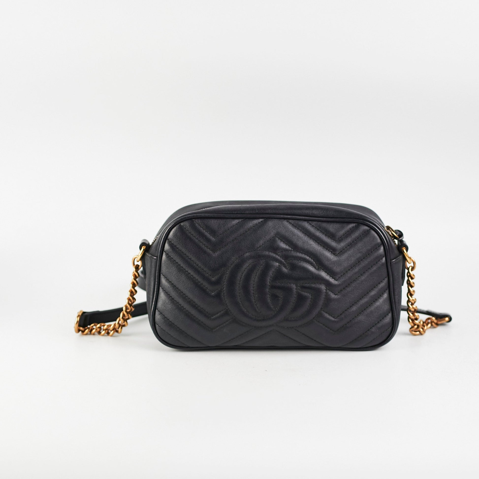 Gucci Marmont Crossbody Bag Black Small Marmont Black