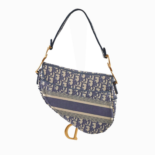 Dior Christian Saddle Bag Oblique Crossbody Bag