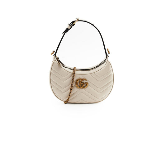 Gucci Marmont Shoulder Bag Ivory Mini Crossbody Bag