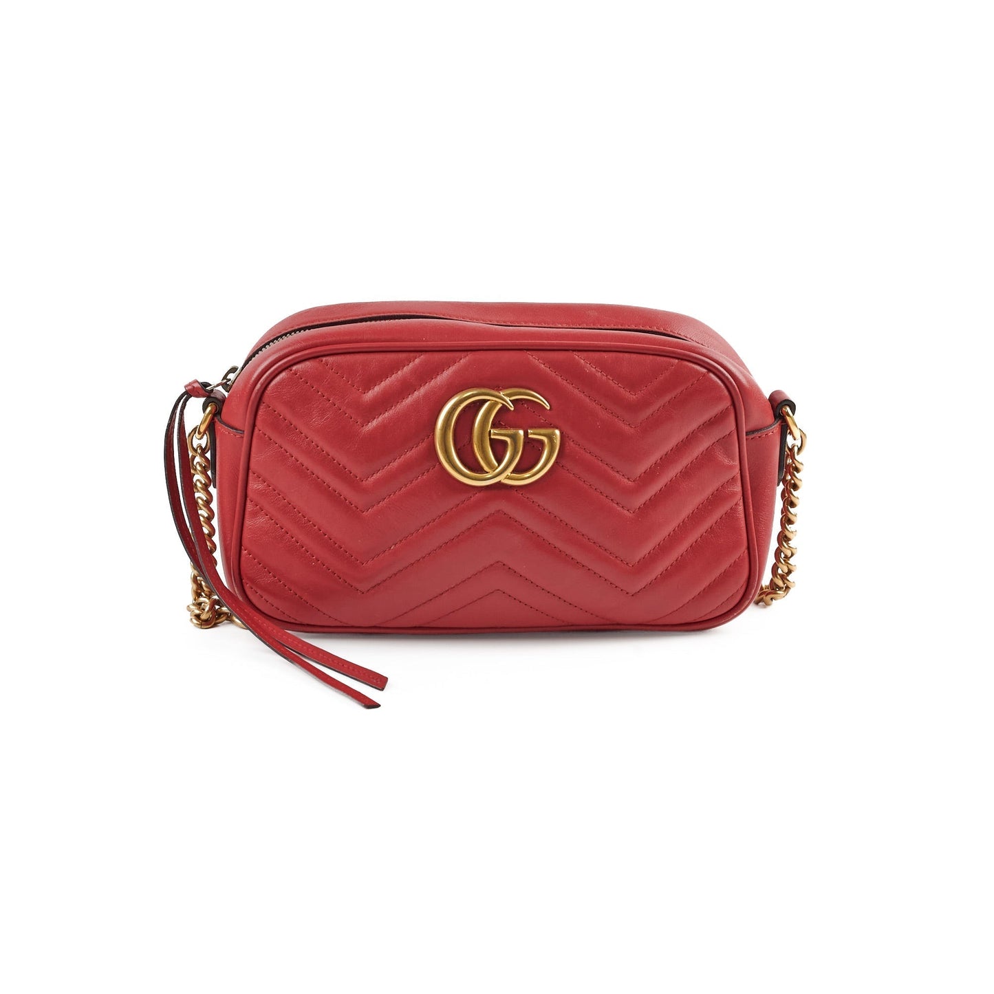 Gucci Marmont Camera Bag Red Small Crossbody Bag