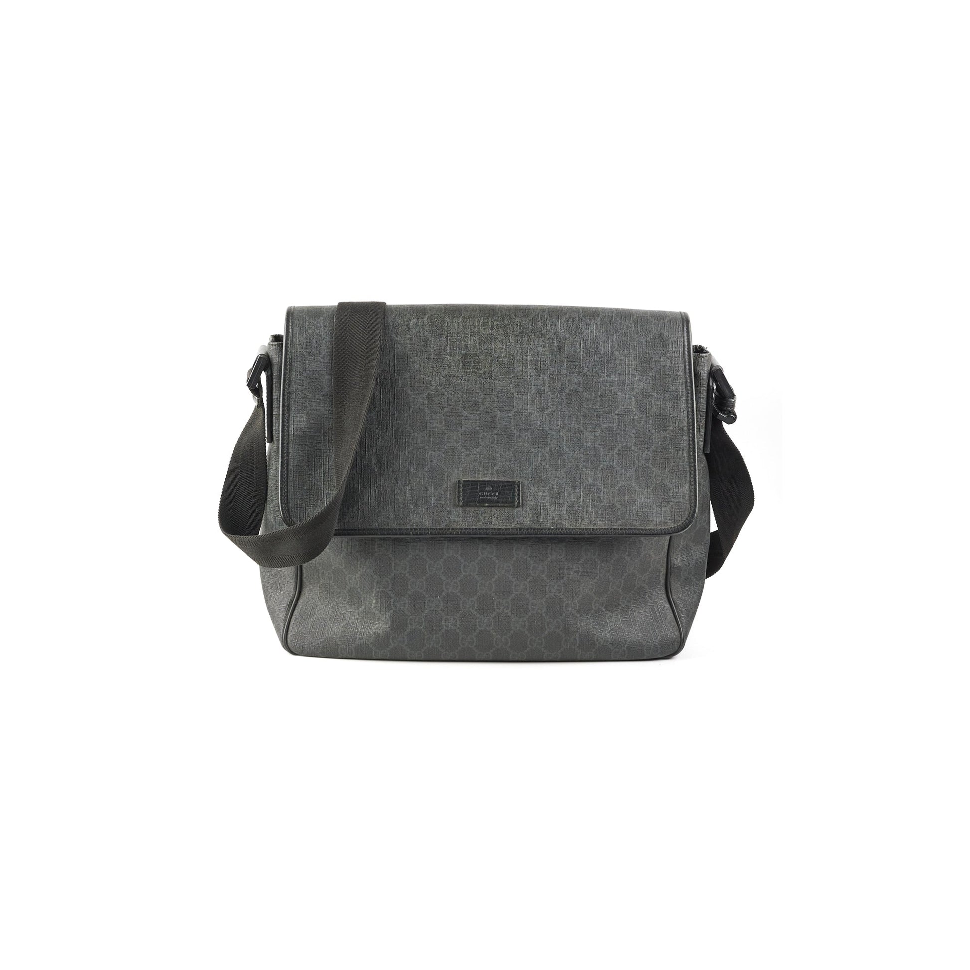 Gucci Mens Shoulder Bag Monogram Black