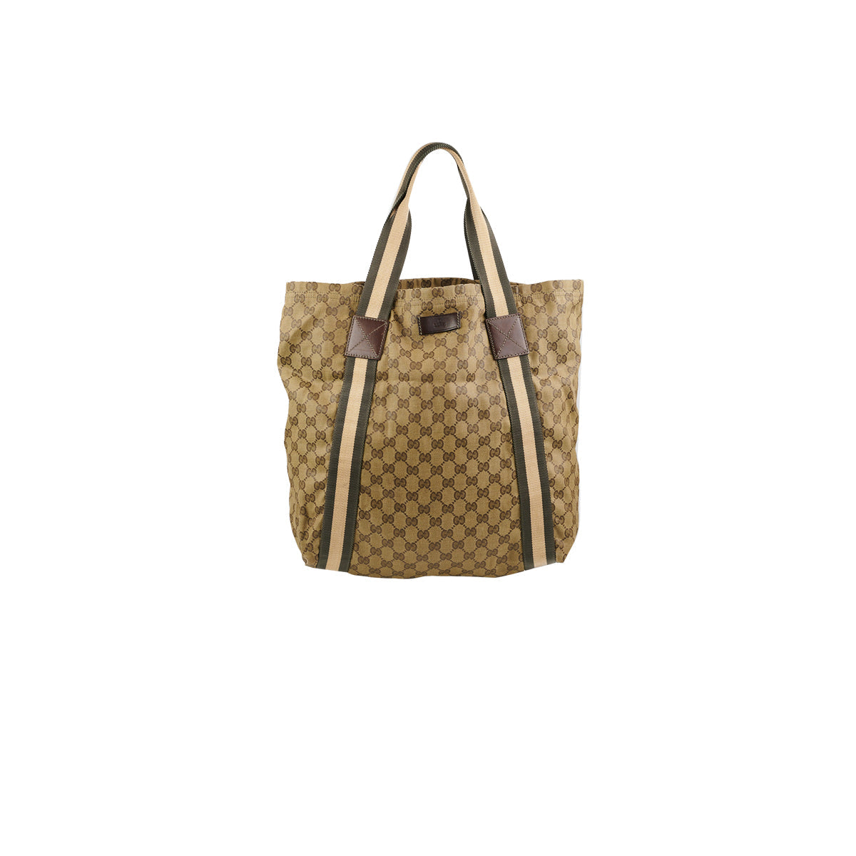 Gucci Tote Canvas Green Tote Bag