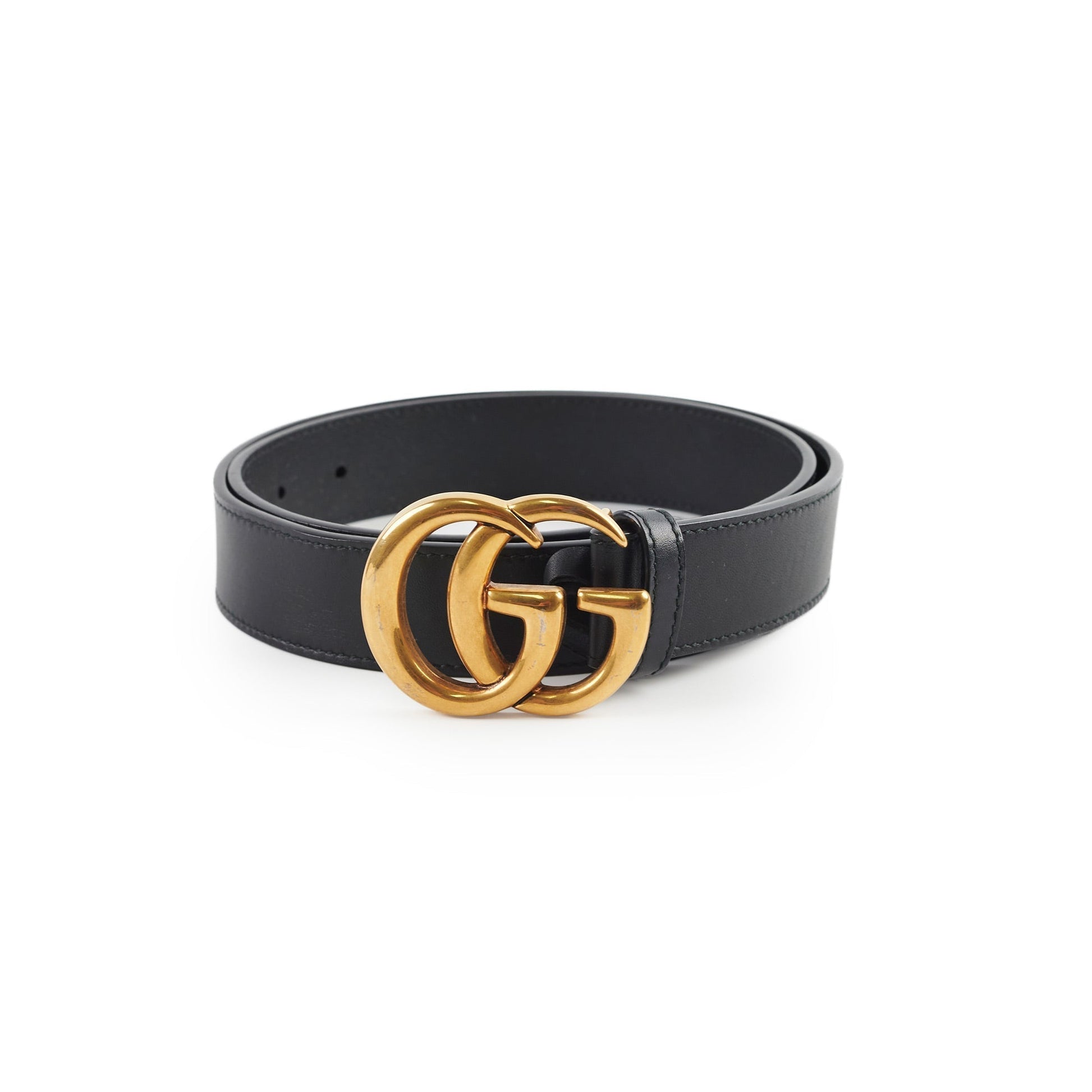 Gucci Marmont Belt Size Handbag Leather Black Accessory