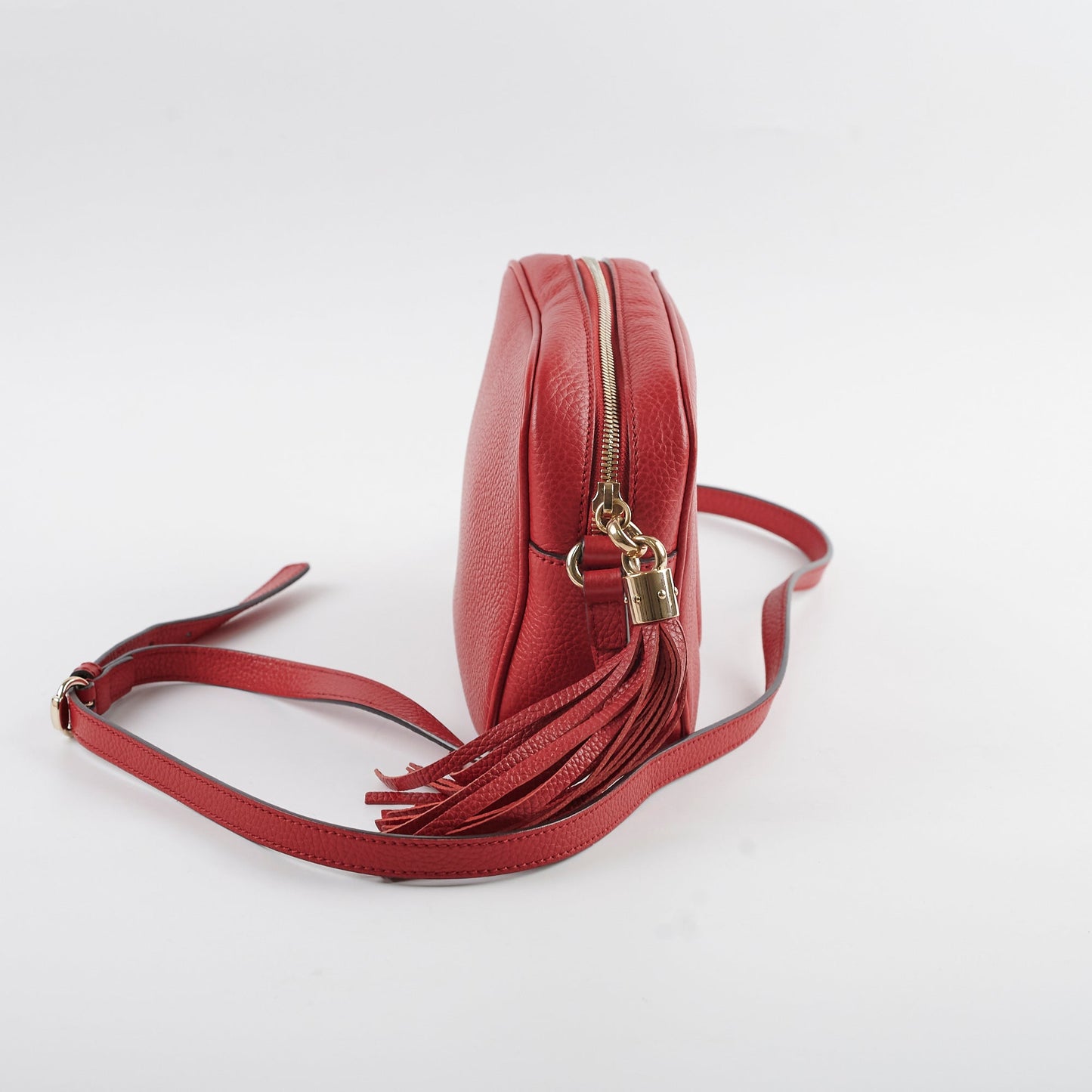 Gucci Soho Disco Crossbody Bag Red Disco Red