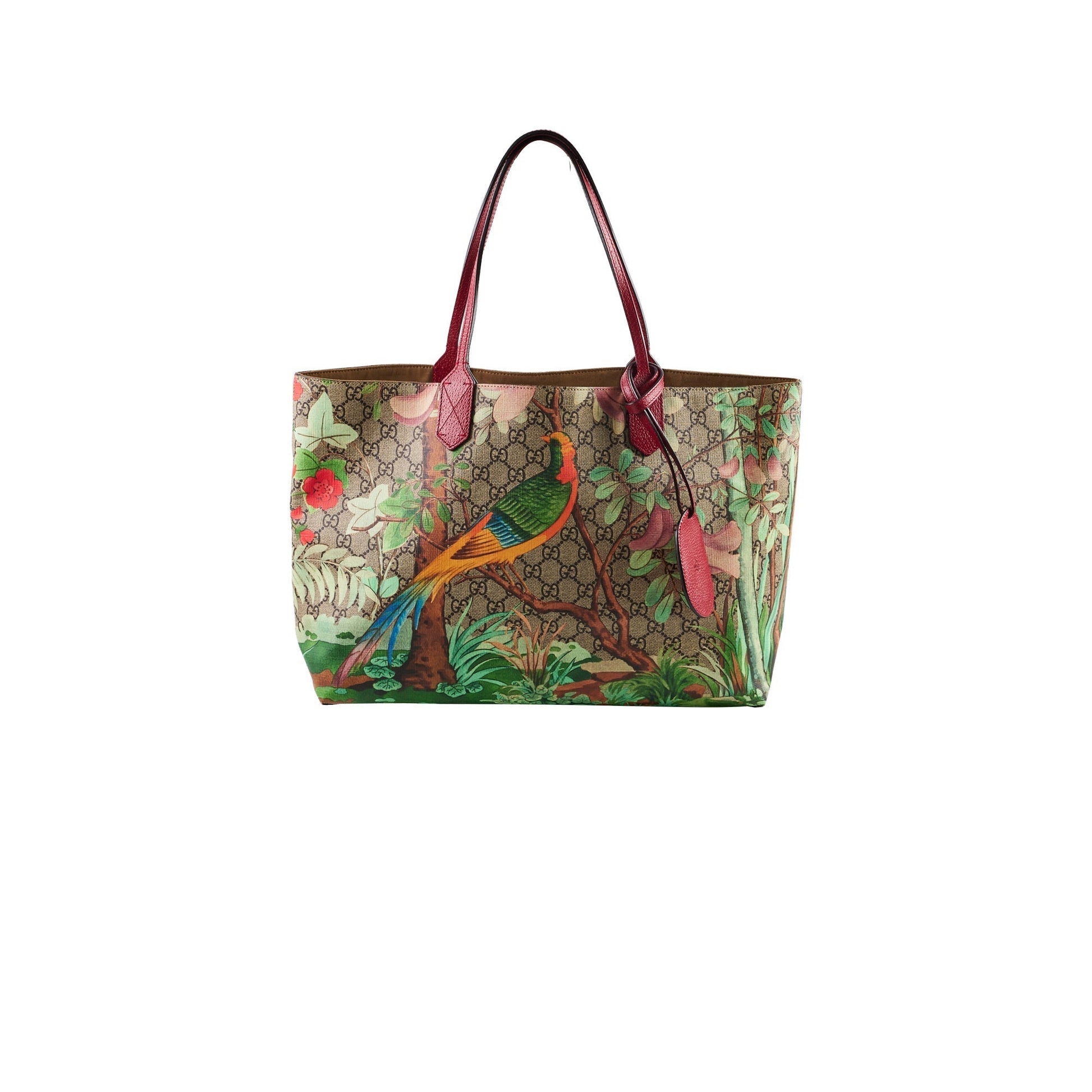 Gucci Supreme Tian Tote Monogram Medium Tote Bag