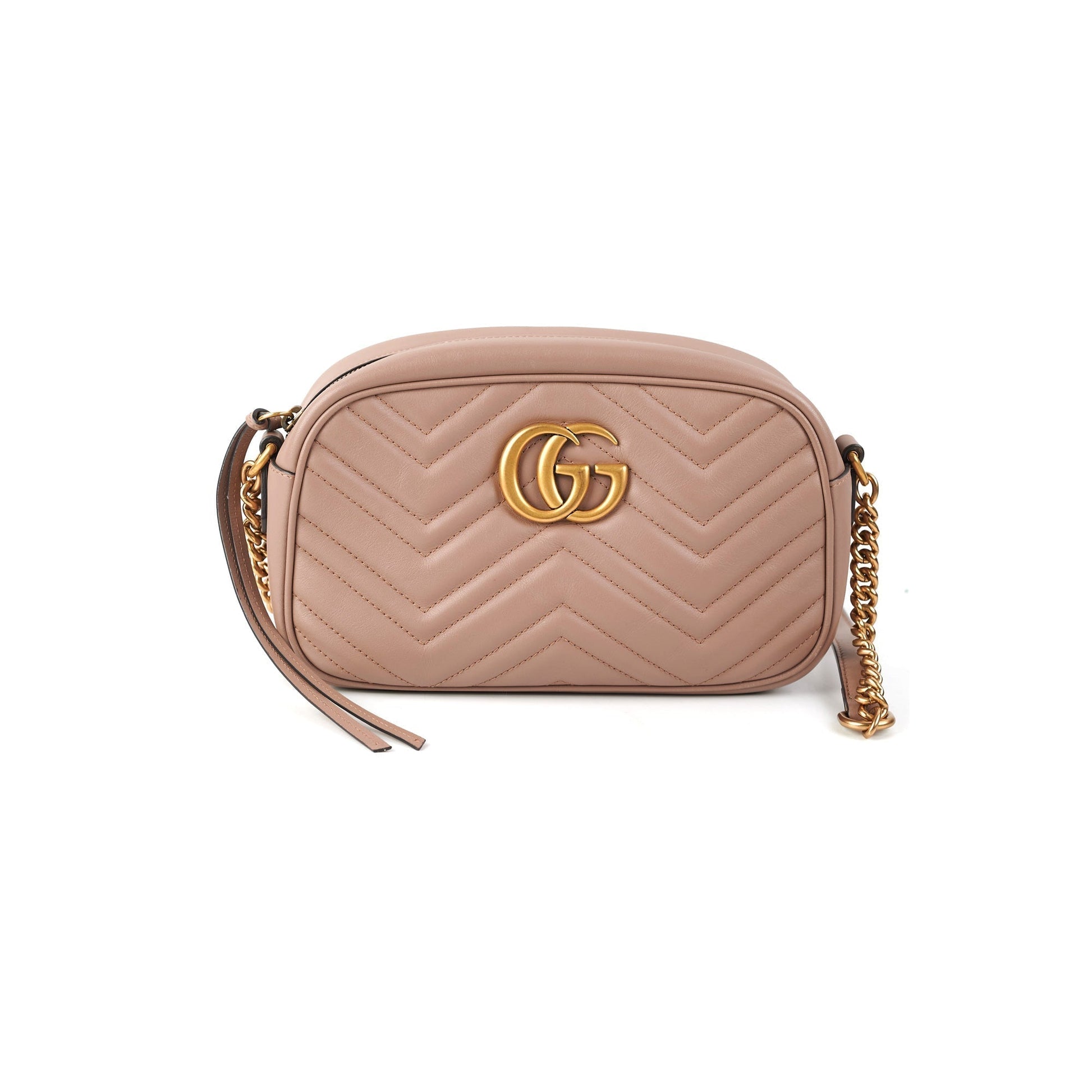 Gucci Marmont Shoulder Bag Dusty Pink Small Crossbody Bag
