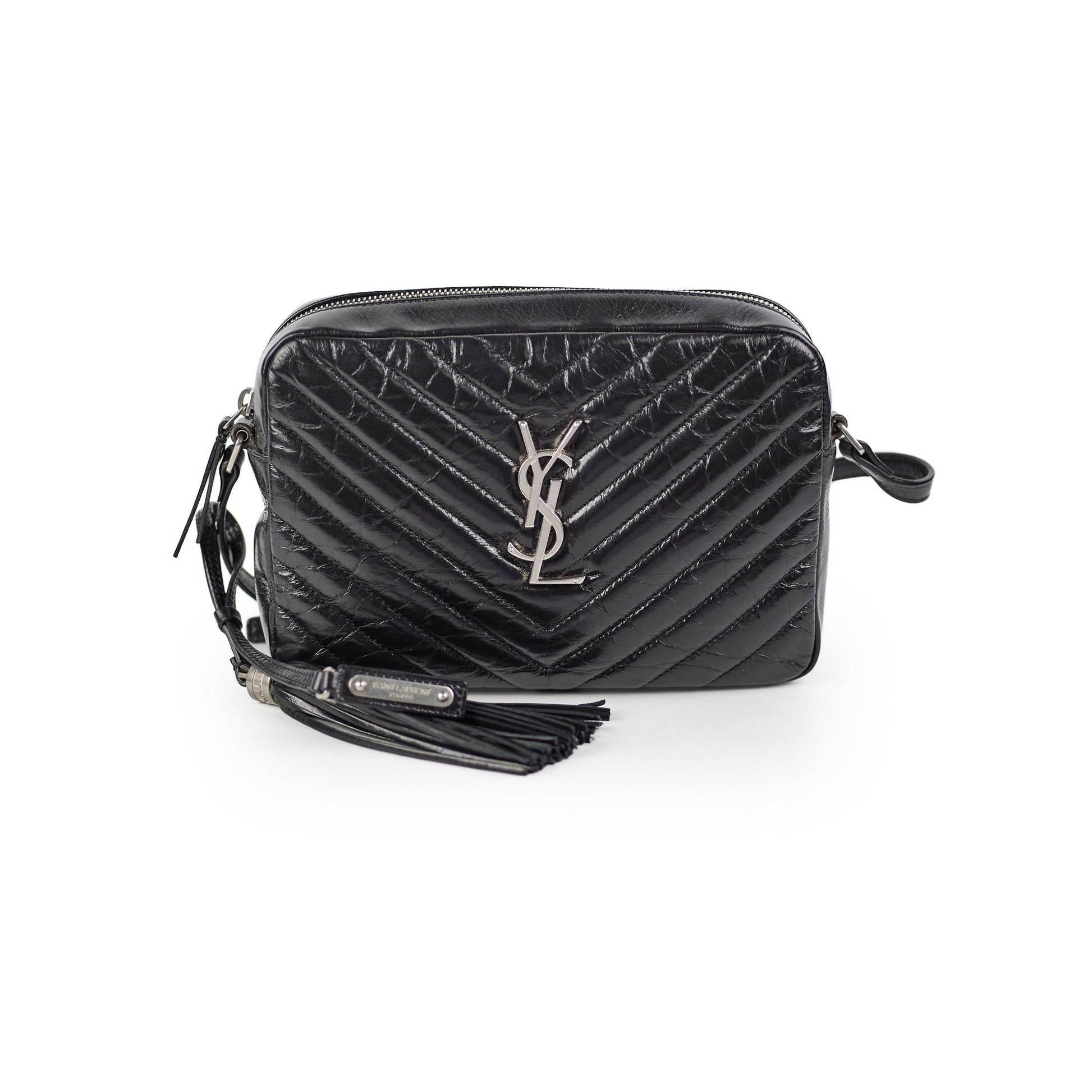 YSL Saint Laurent Lou Camera Bag Black Crossbody Bag 6