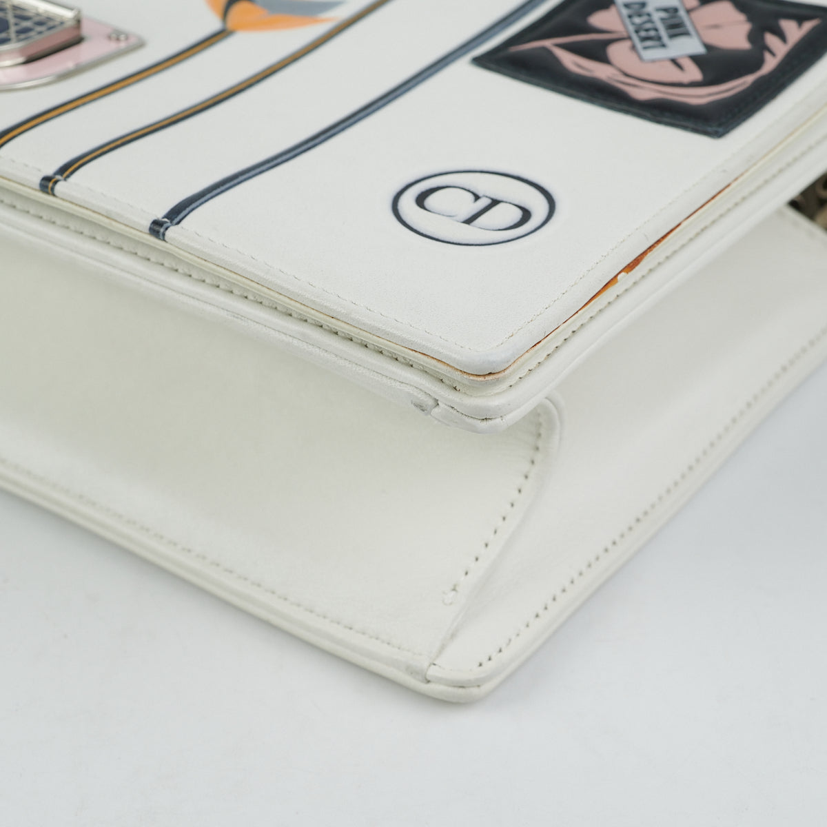 Dior ama Paradise Print Crossbody Bag White