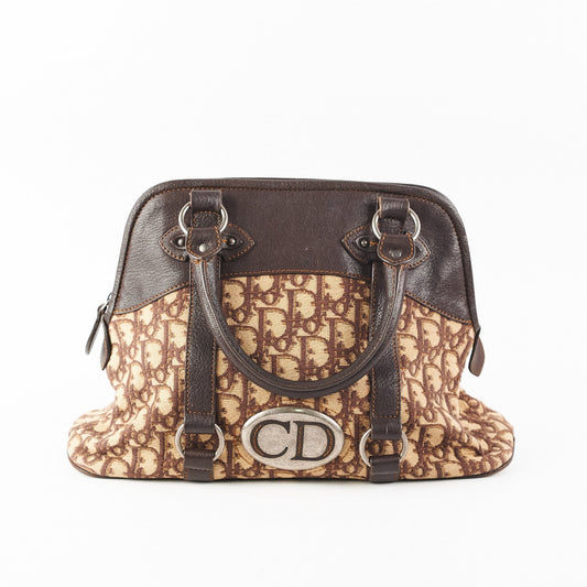 Dior Trotter Travel Bag Brown Beige Tote Bag
