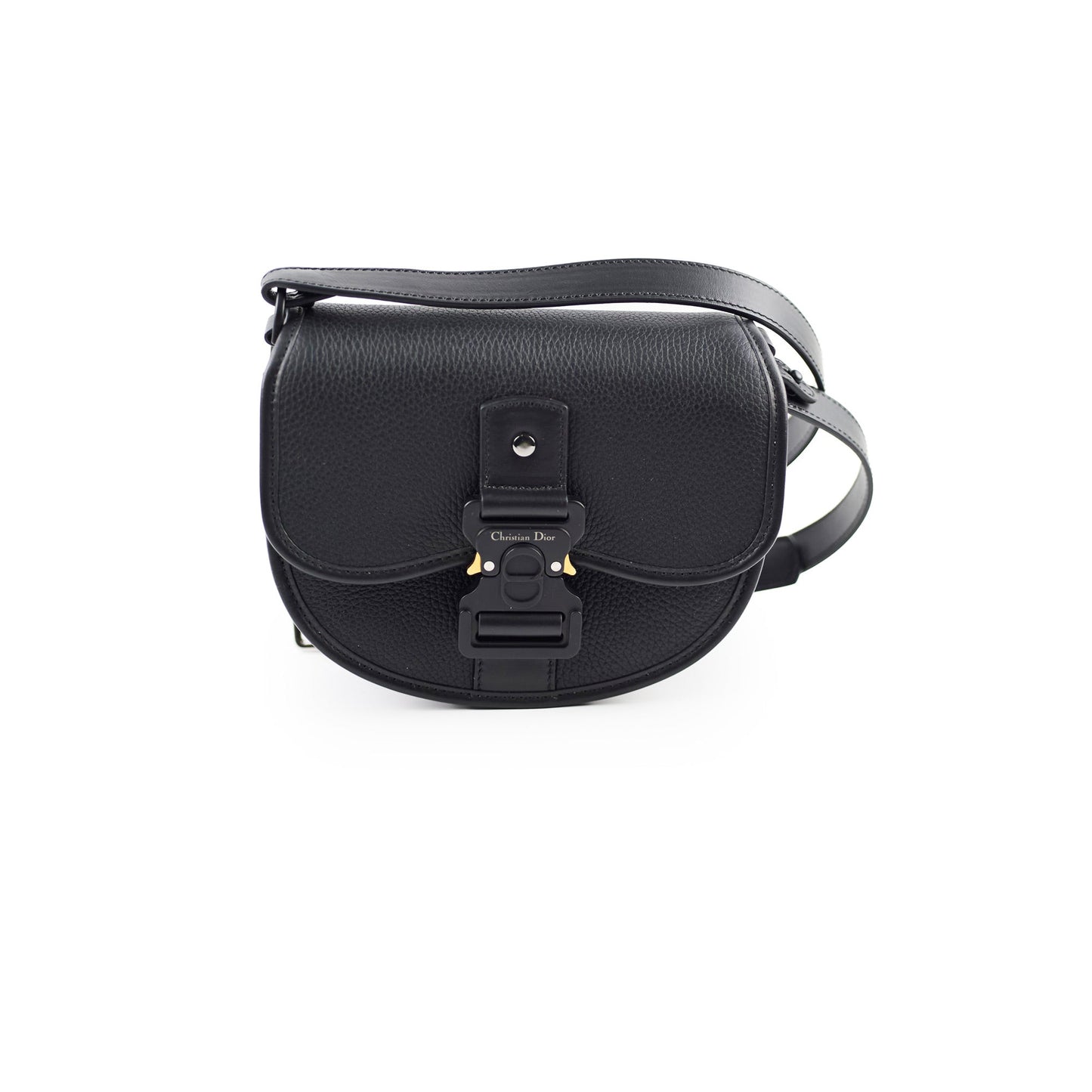 Dior Christian Men Gallop Messenger Bag Black Flap Crossbody Bag